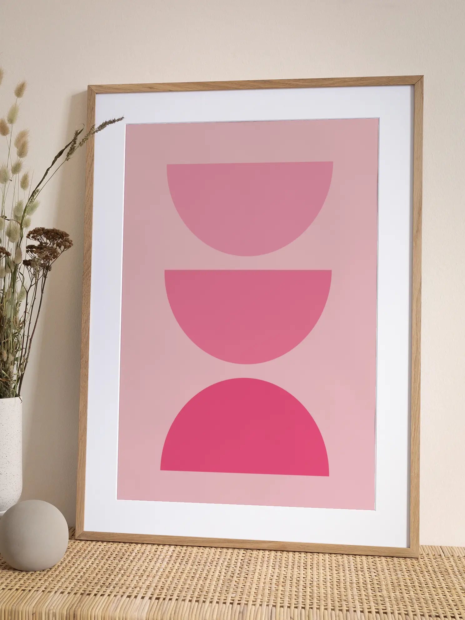 Pink Graphic Abstrakt No3 Poster