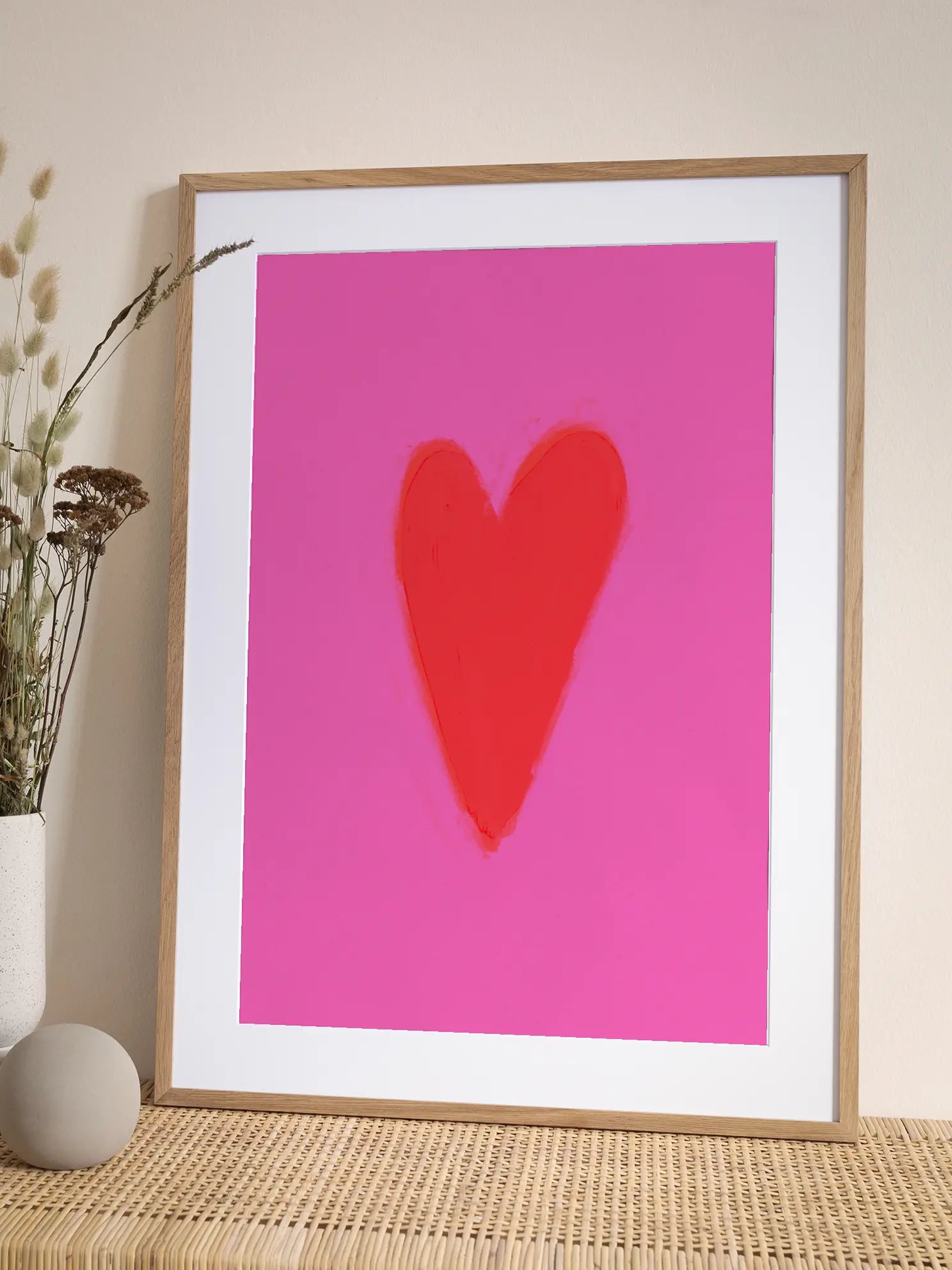 Pink Heart Poster