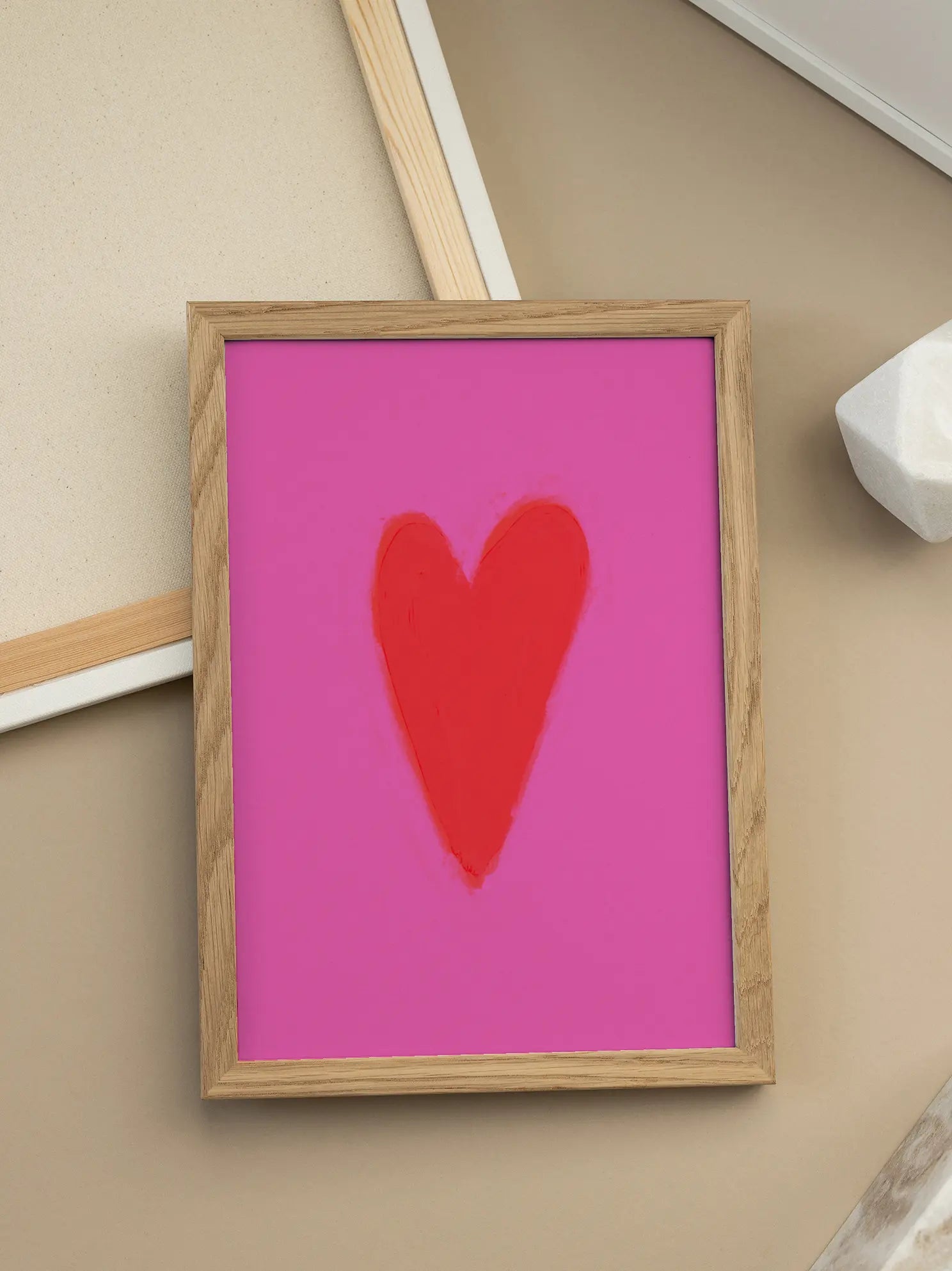 Pink Heart Poster