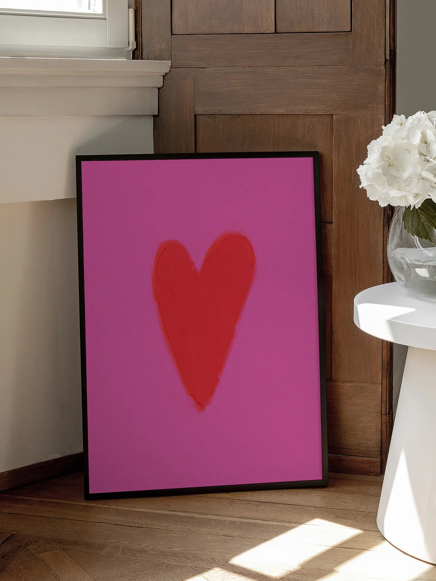 Pink Heart Poster