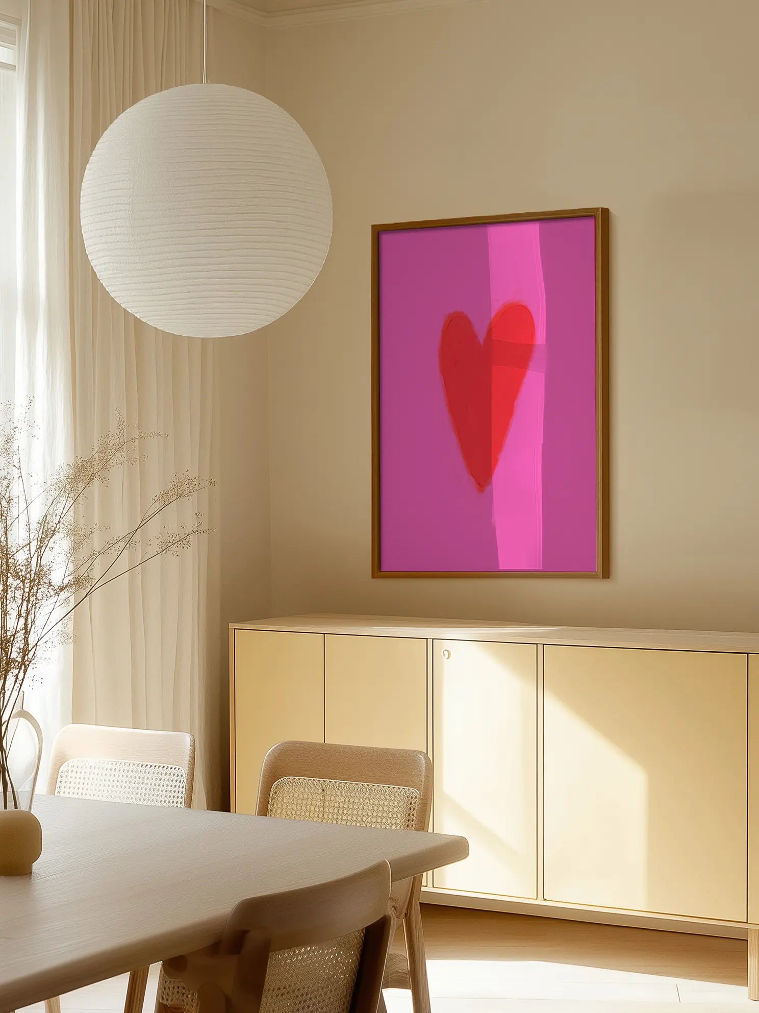 Pink Heart Poster