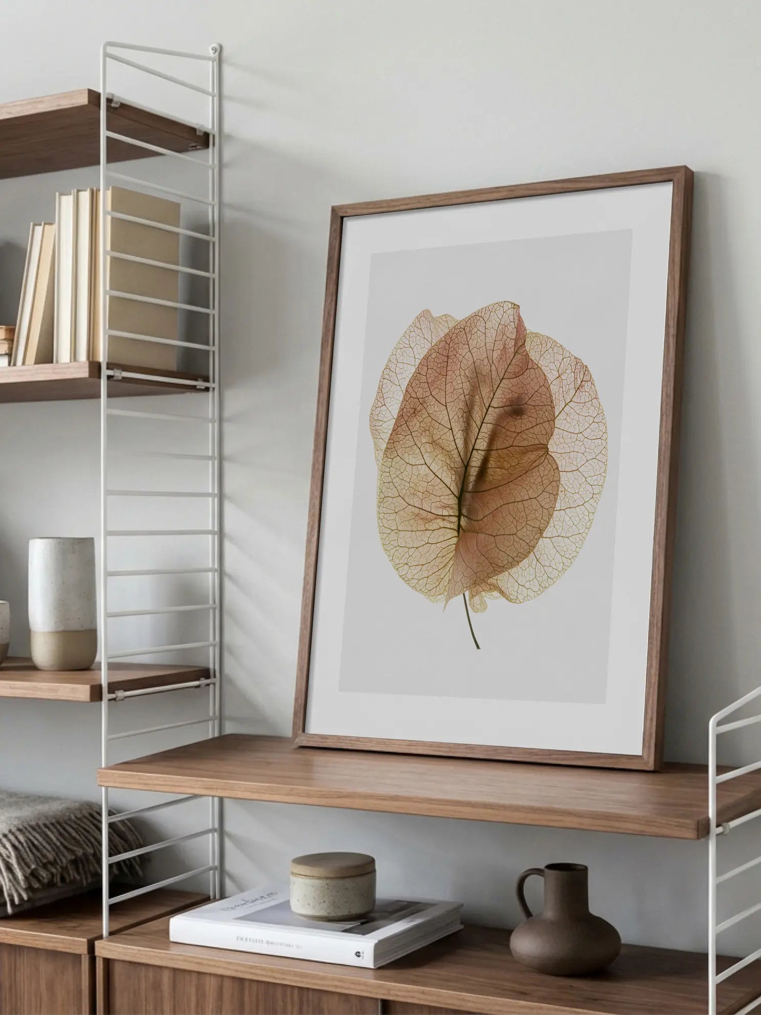 Pink Leaves Poster