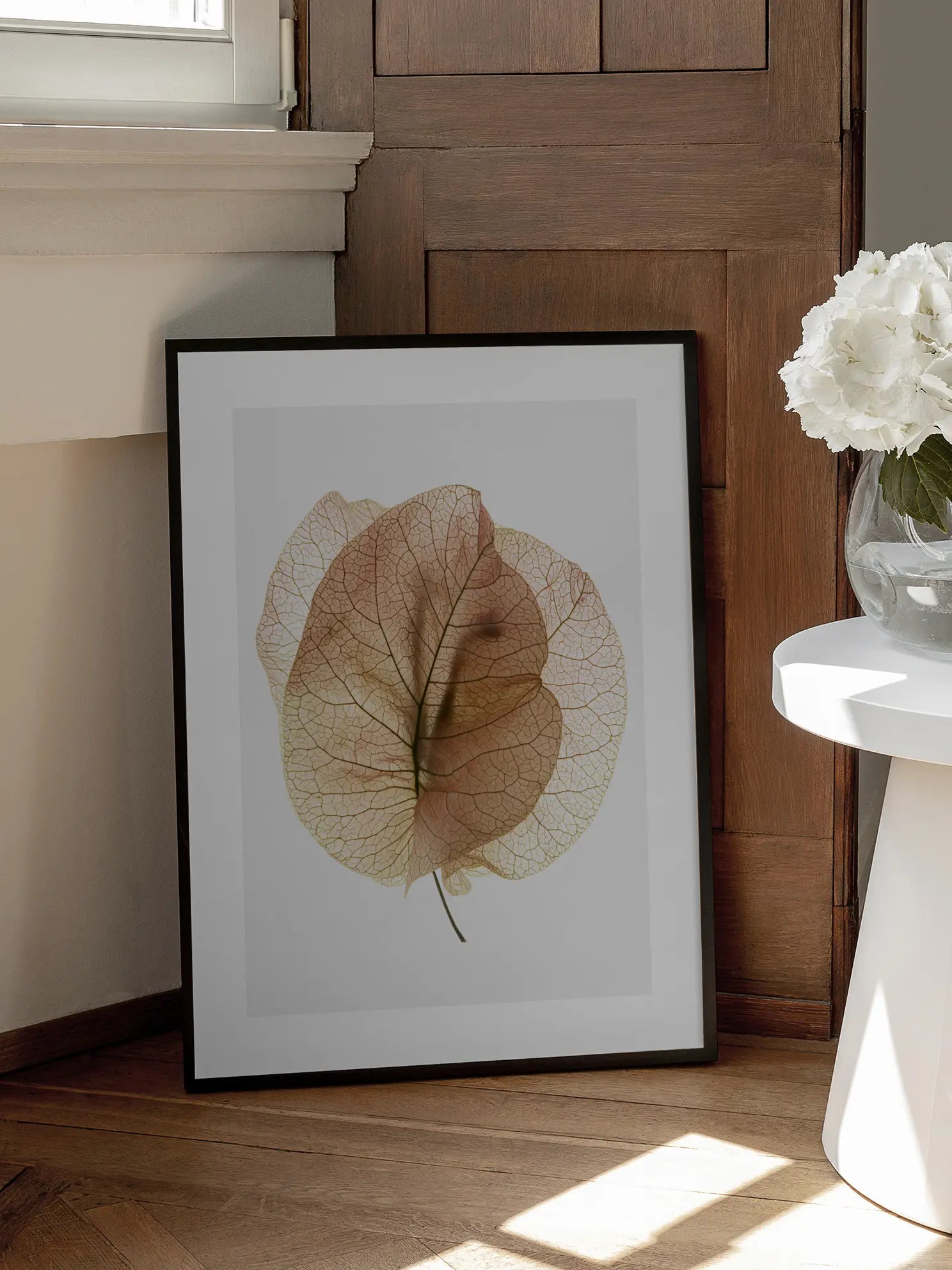 Pink Leaves Poster