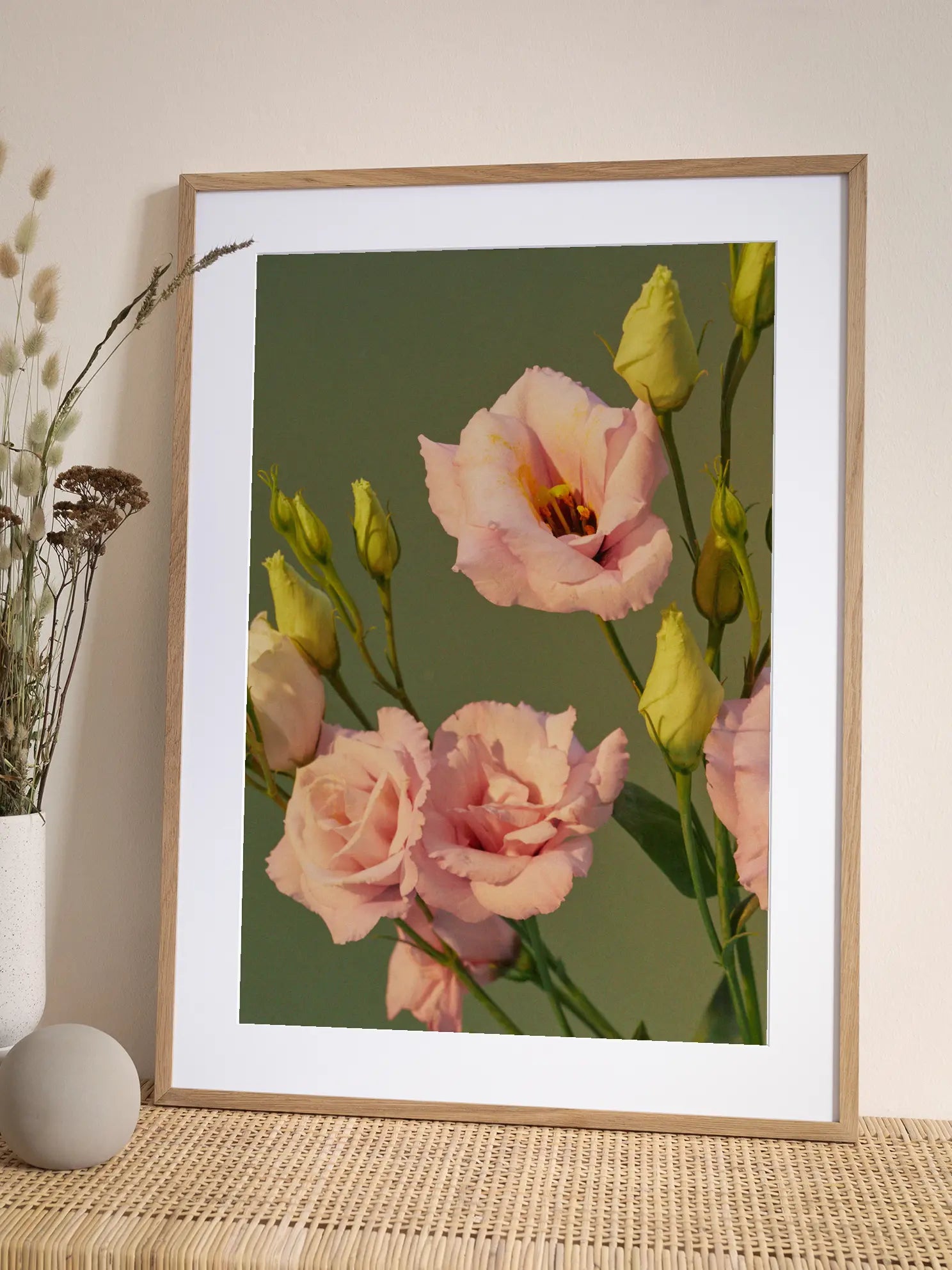 Pink Lisianthus Poster