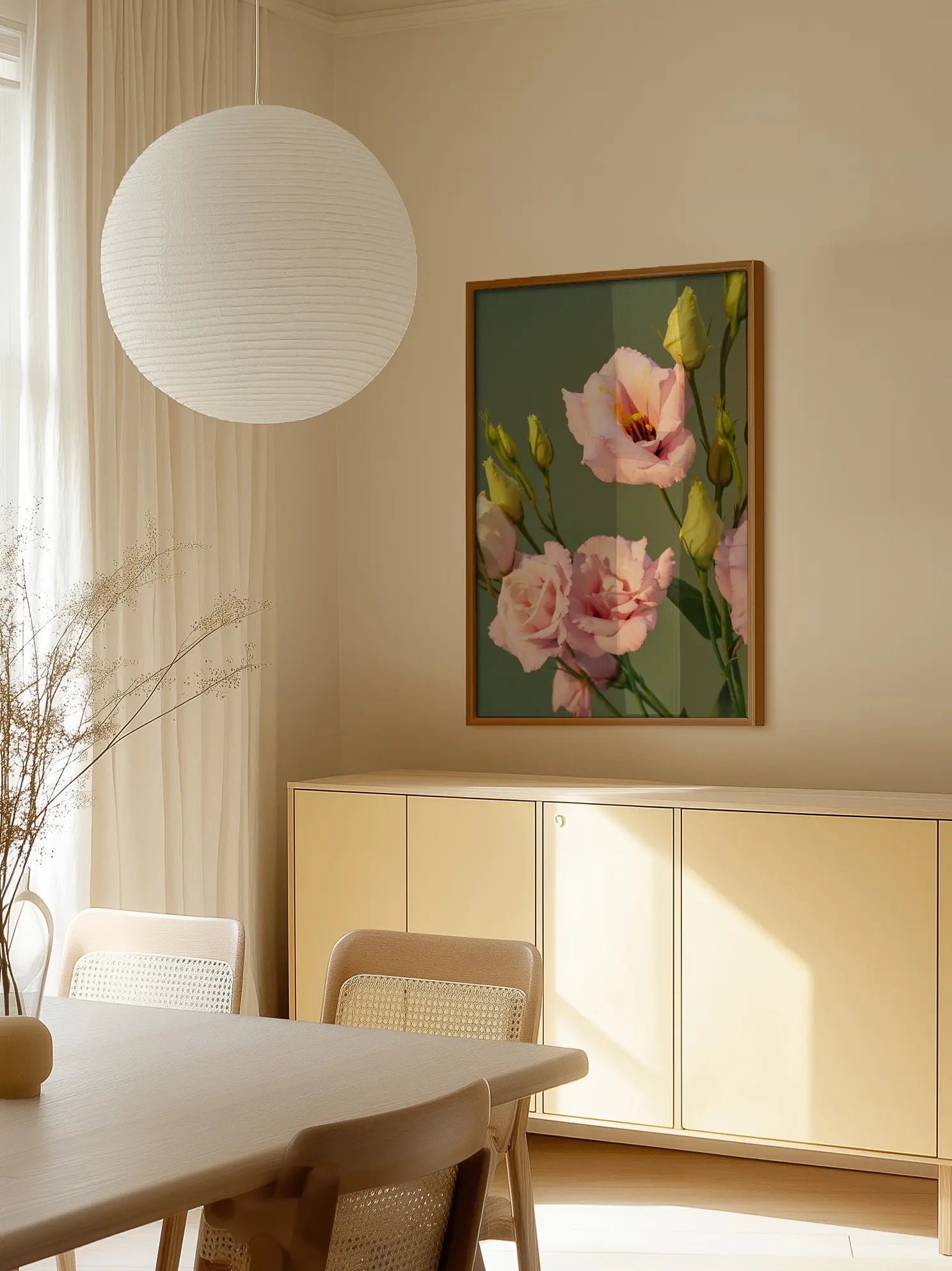 Pink Lisianthus Poster
