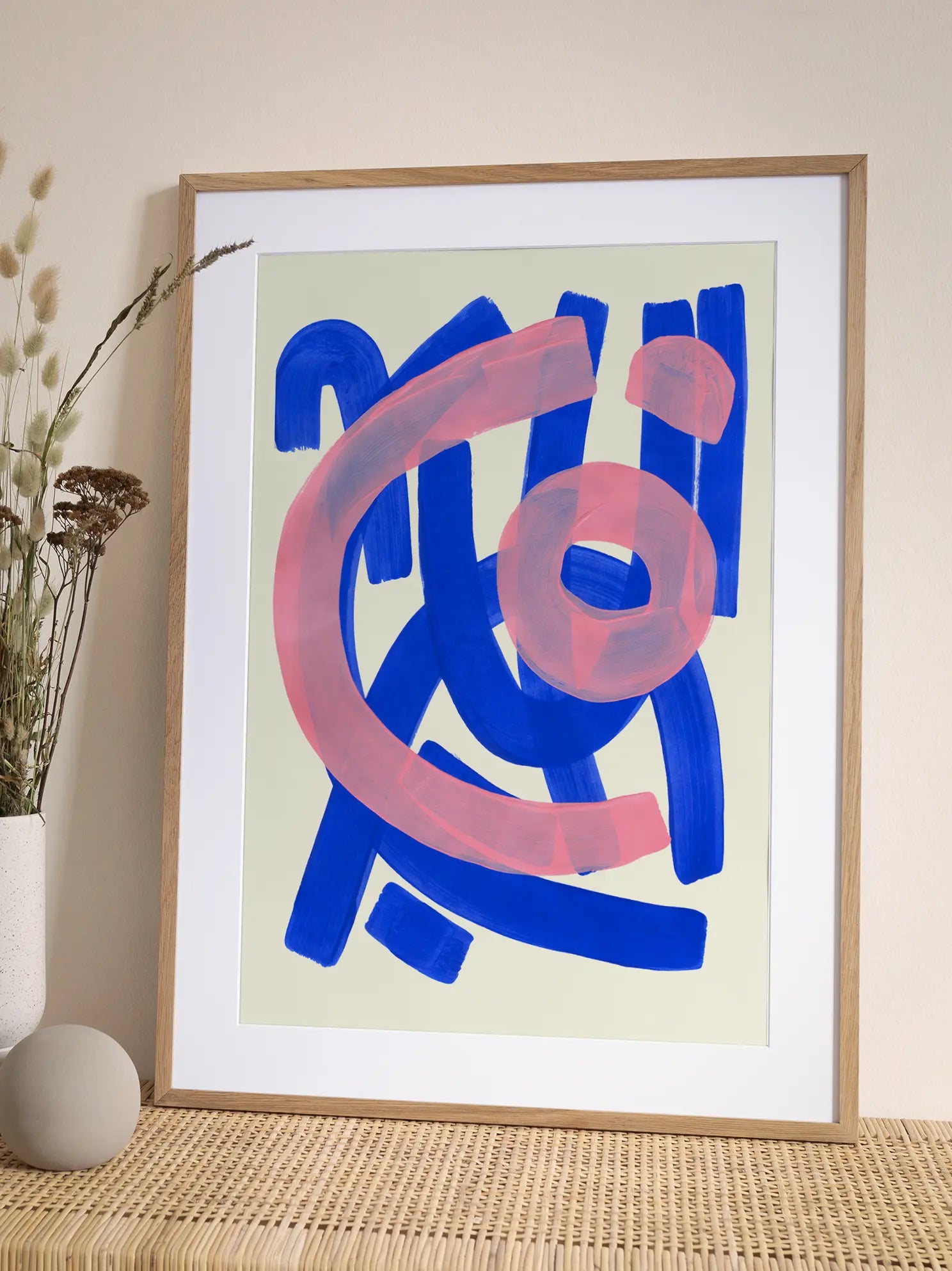 Pink Overlap Poster