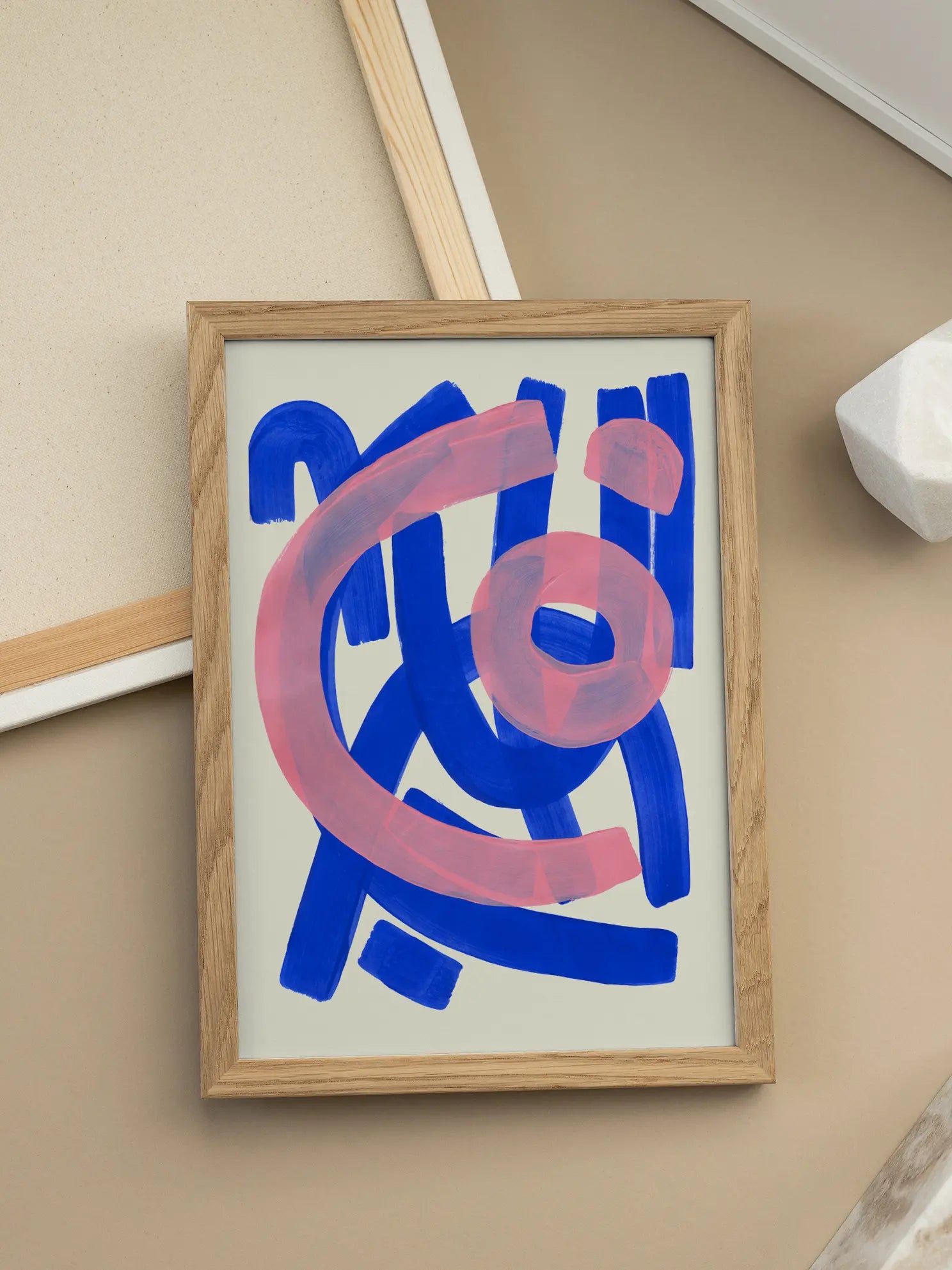 Pink Overlap Poster