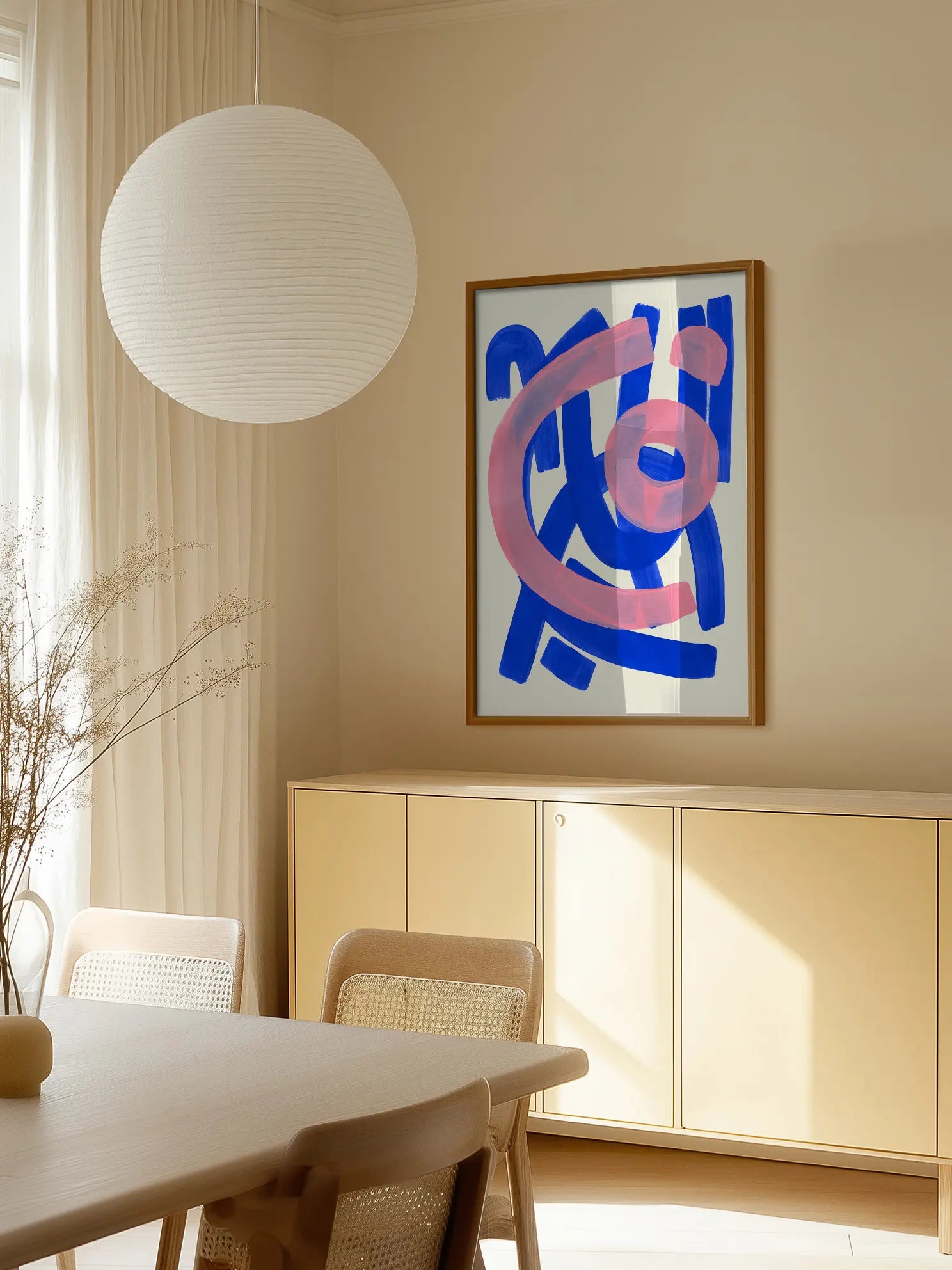 Pink Overlap Poster