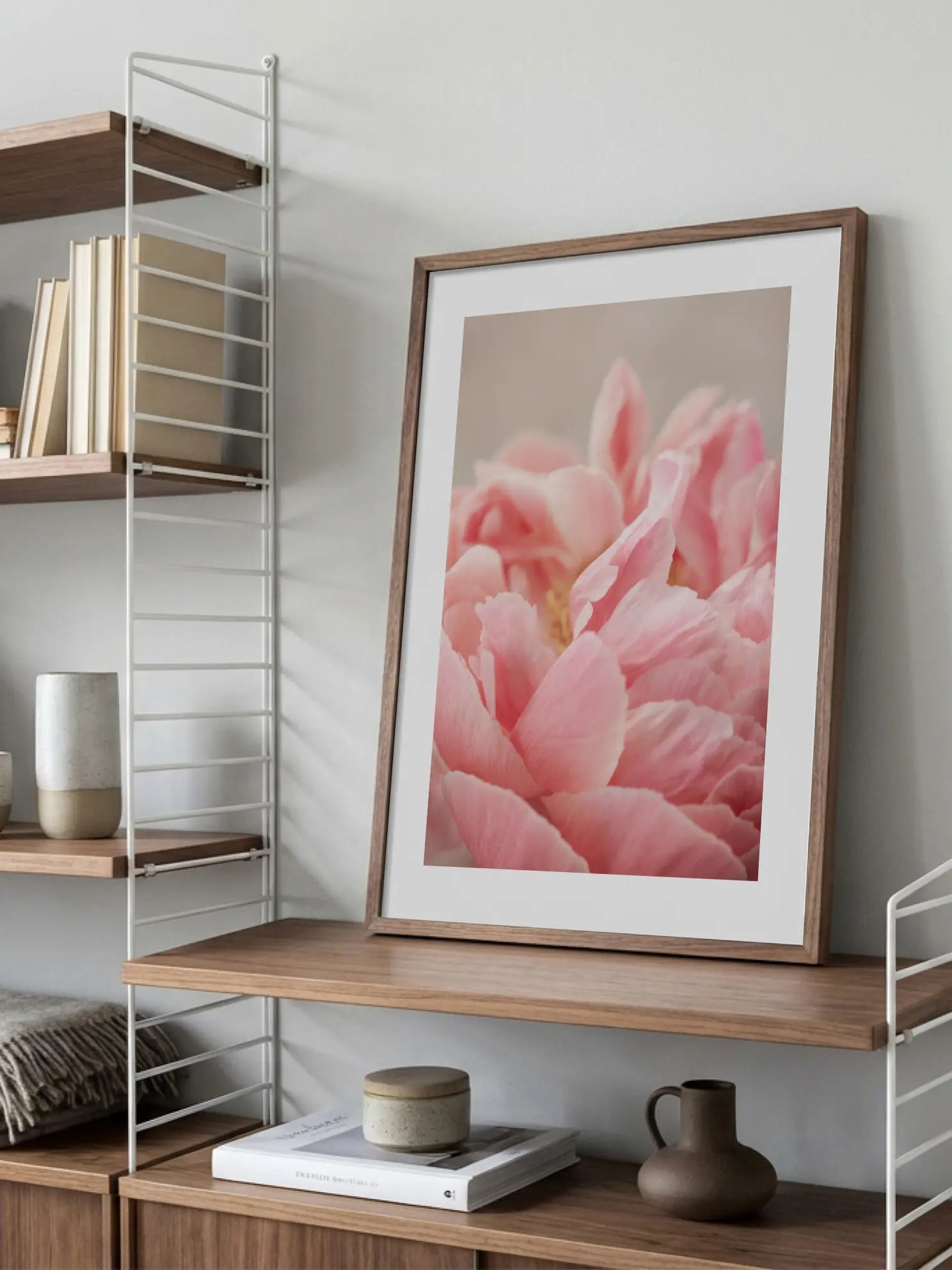 Pink Peony Close Up Poster