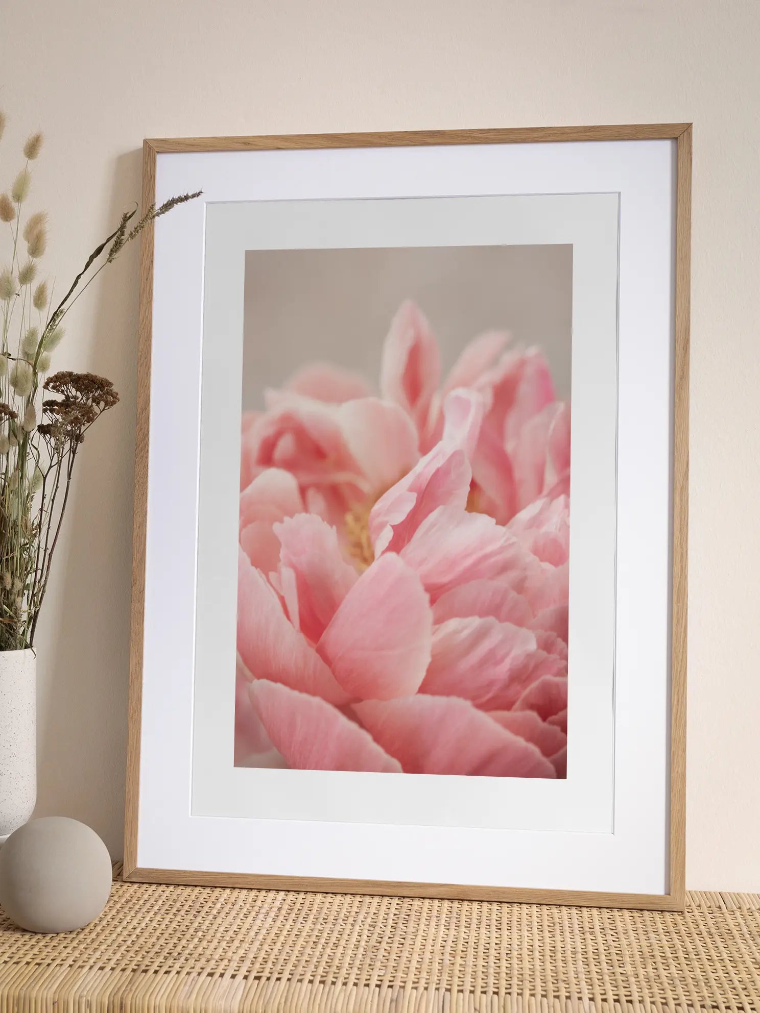 Pink Peony Close Up Poster
