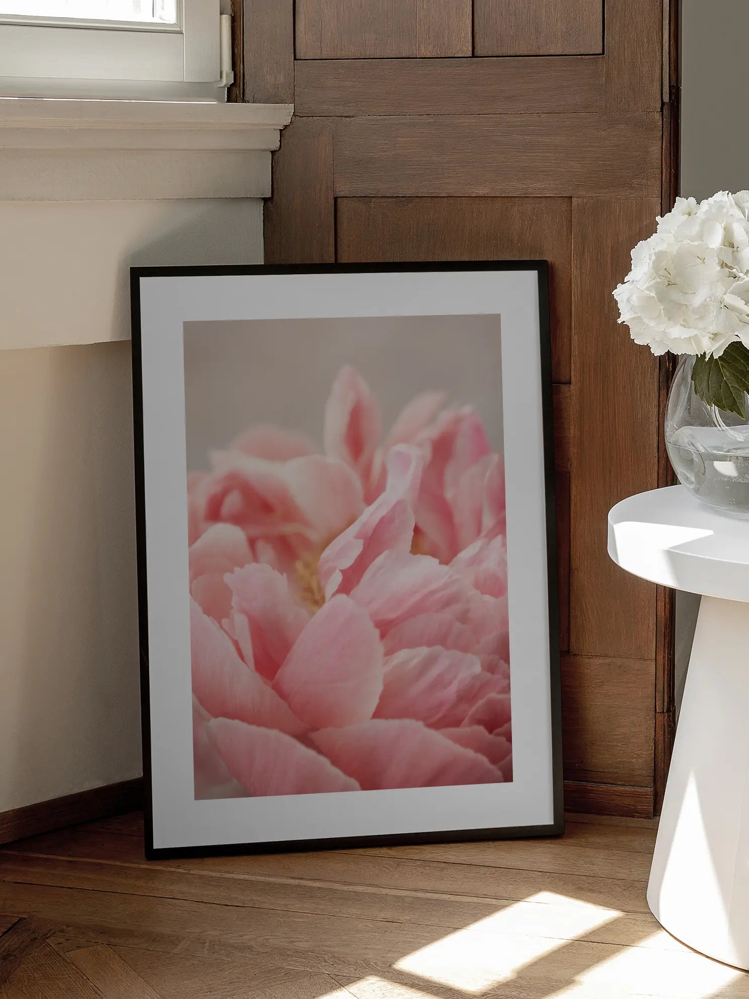 Pink Peony Close Up Poster