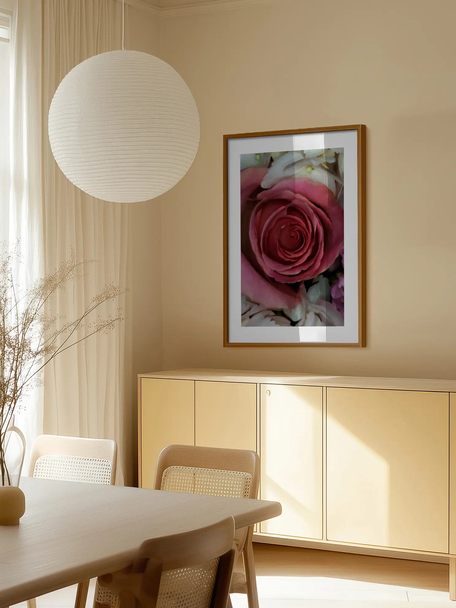 Pink Rose Poster