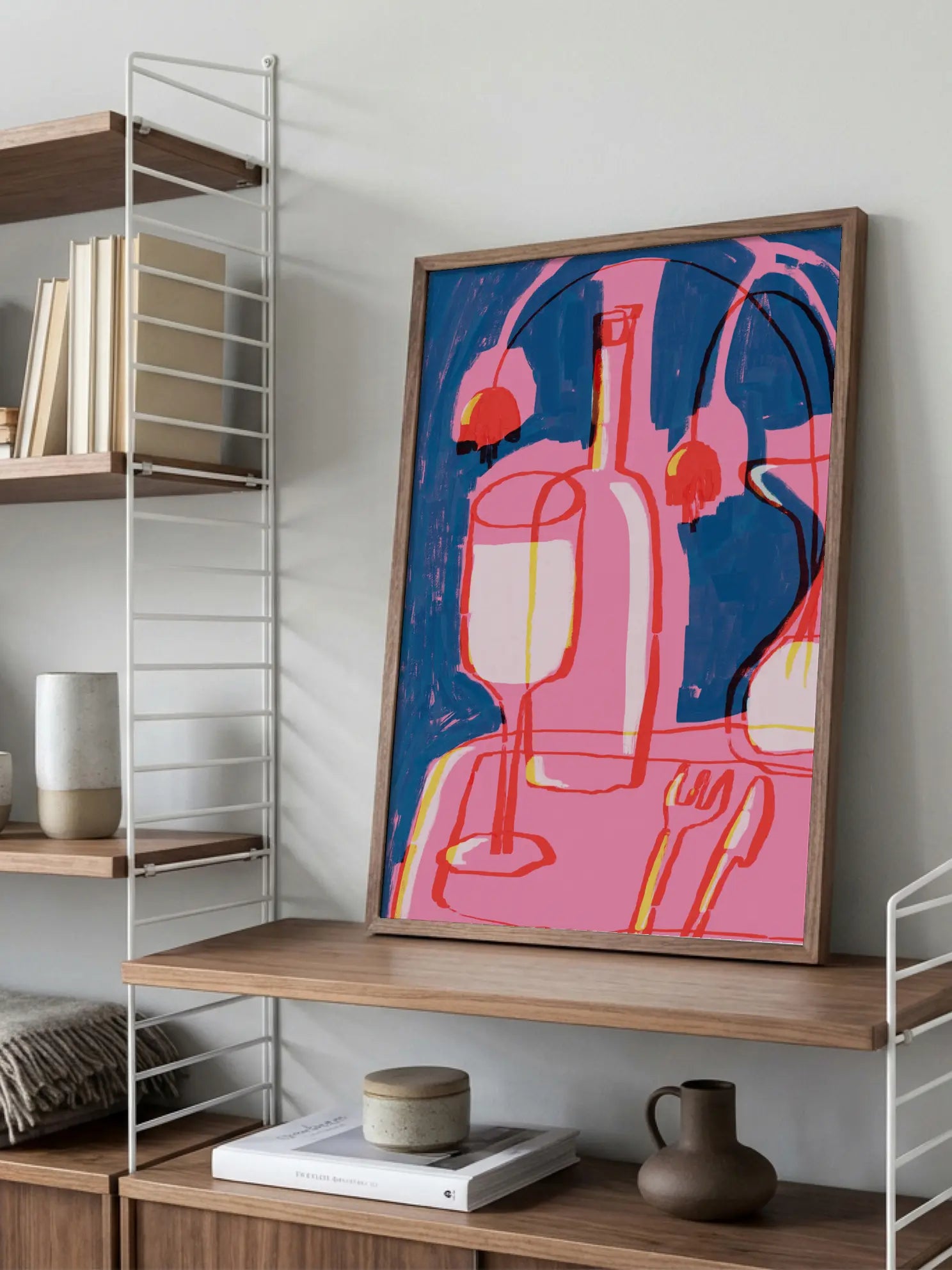 Pink Tablecloth Poster