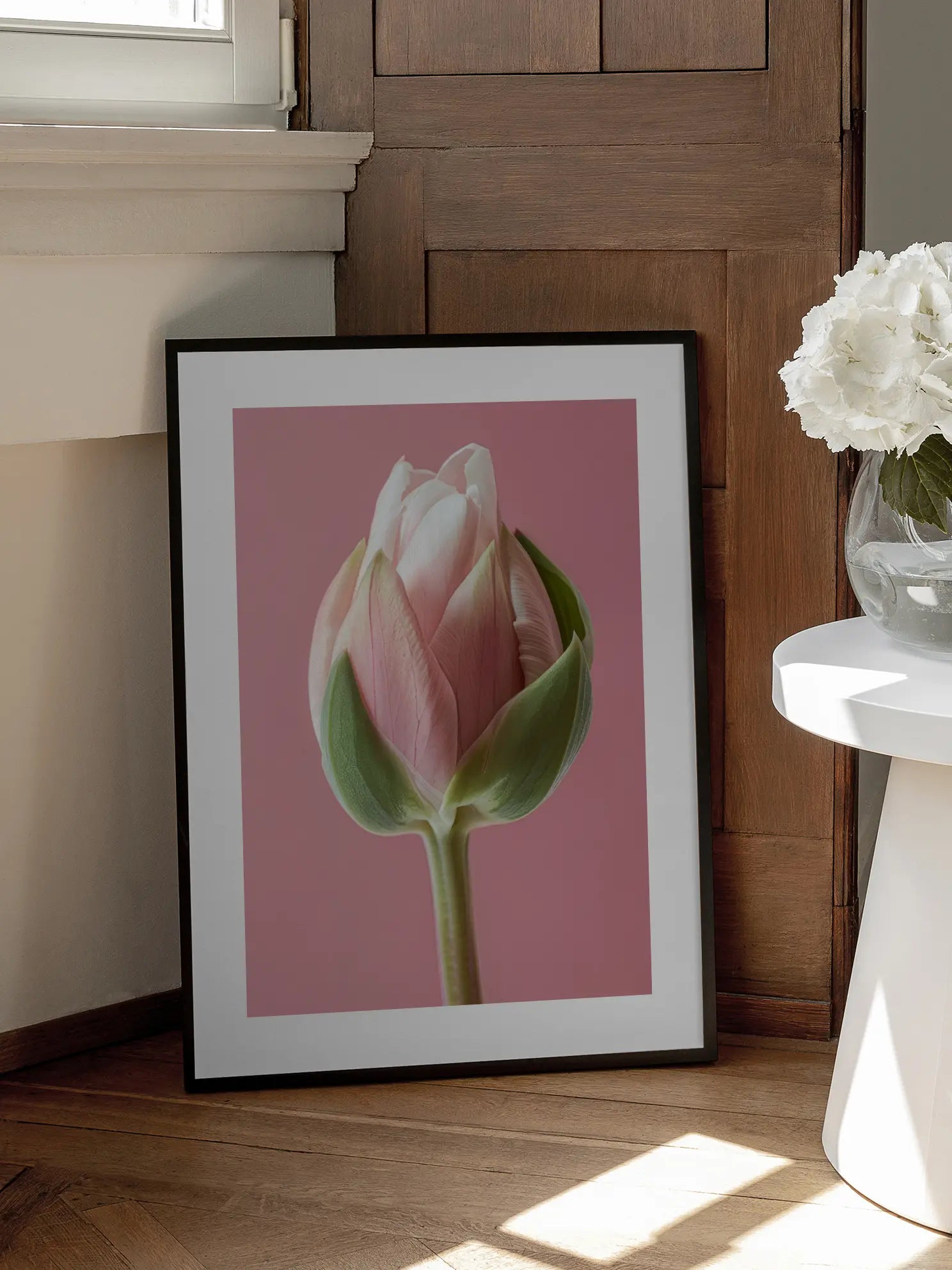 Pink Tulip Bud Poster