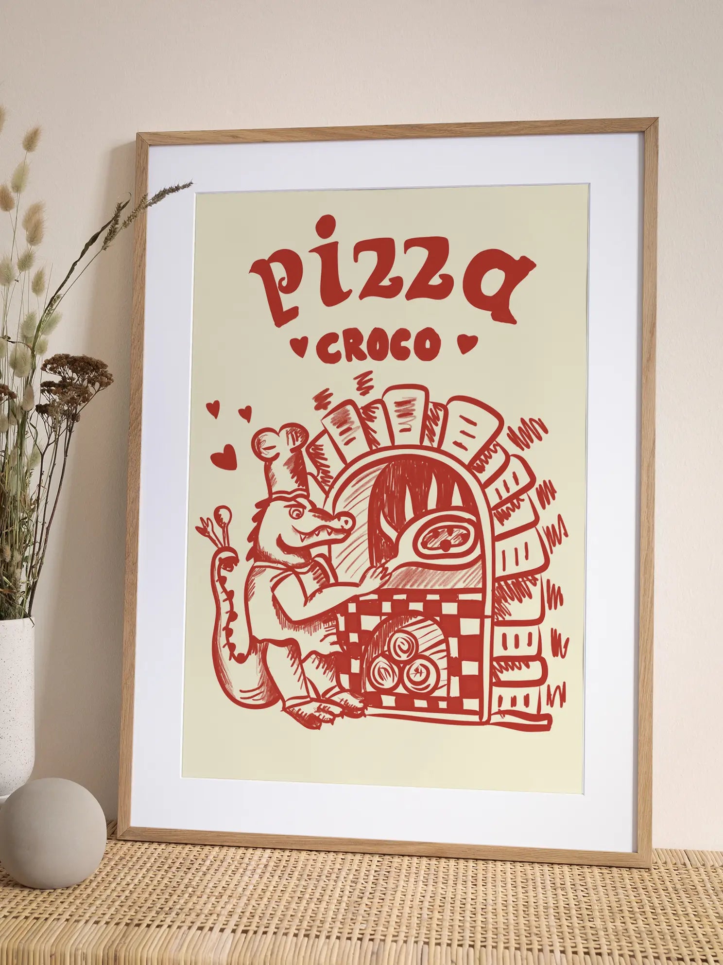 Pizza Croco Poster