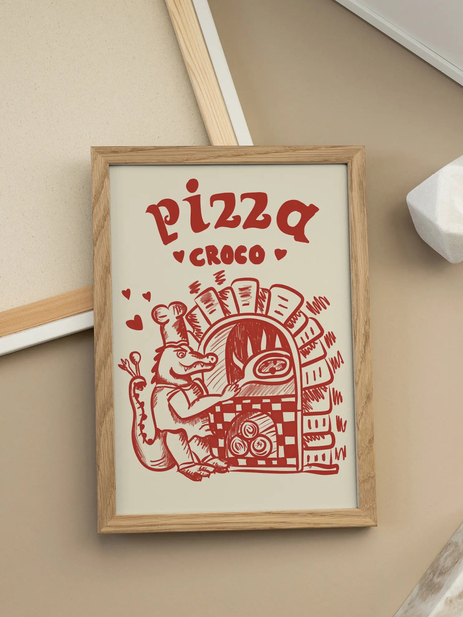 Pizza Croco Poster
