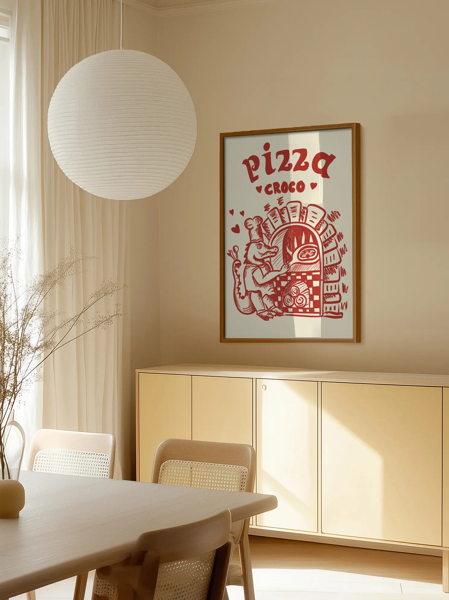 Pizza Croco Poster