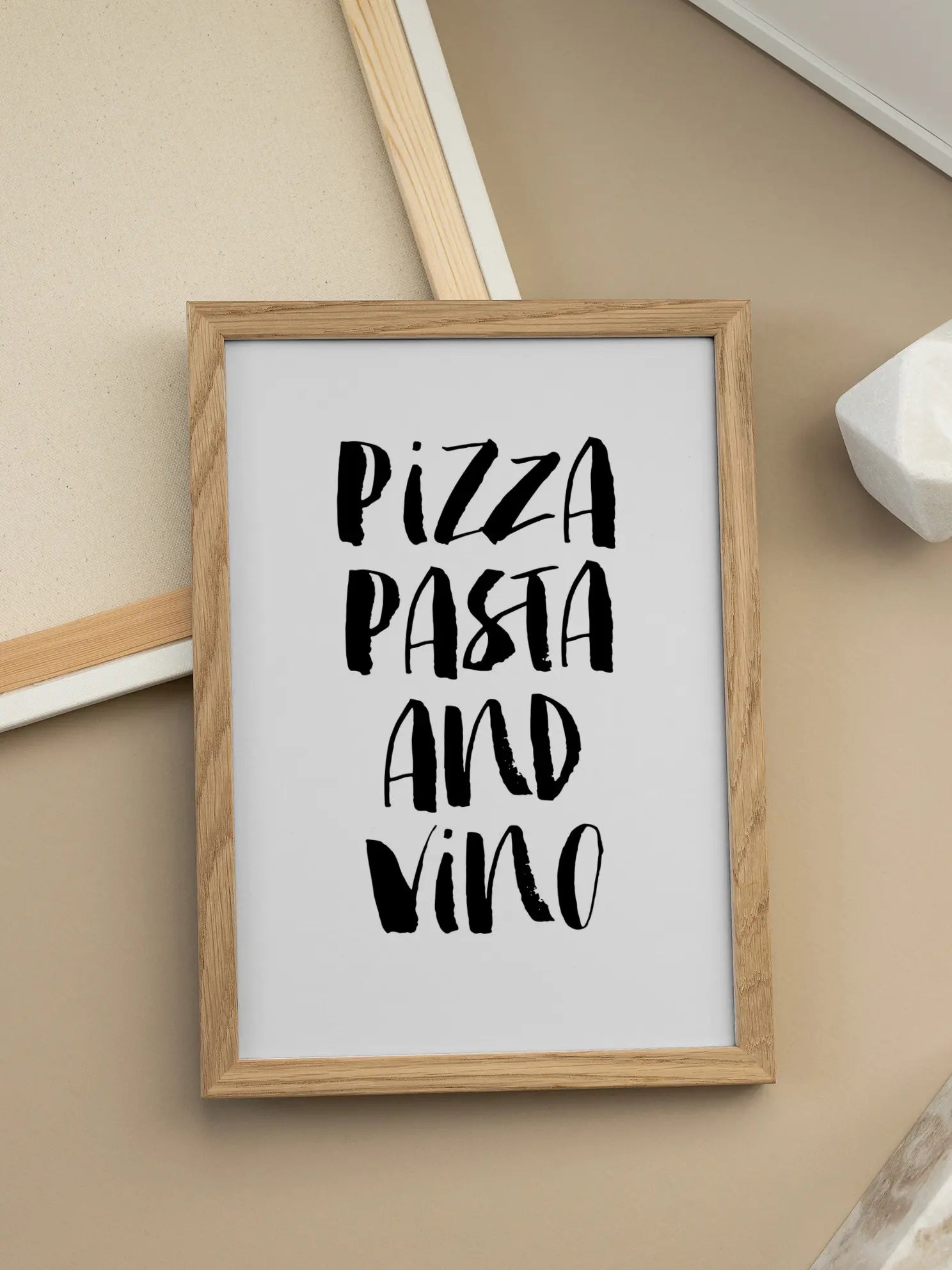 Pizza Pasta and Vino Poster