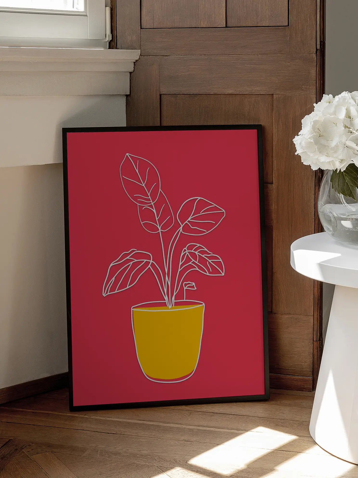 Plant in Red Poster