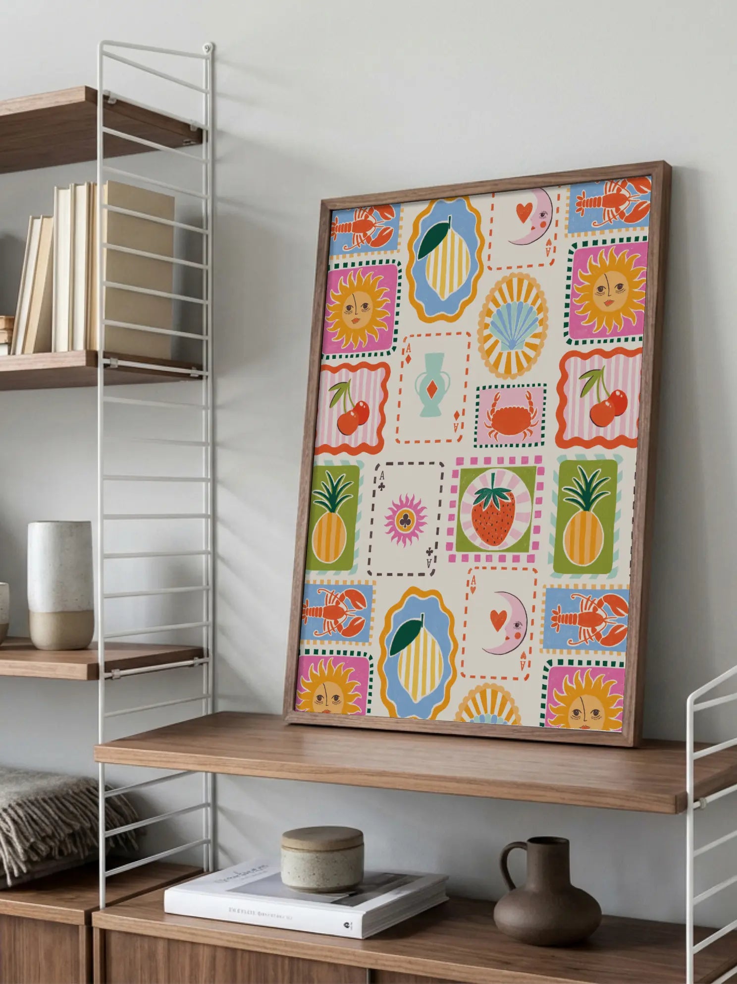 Playful Cards Poster