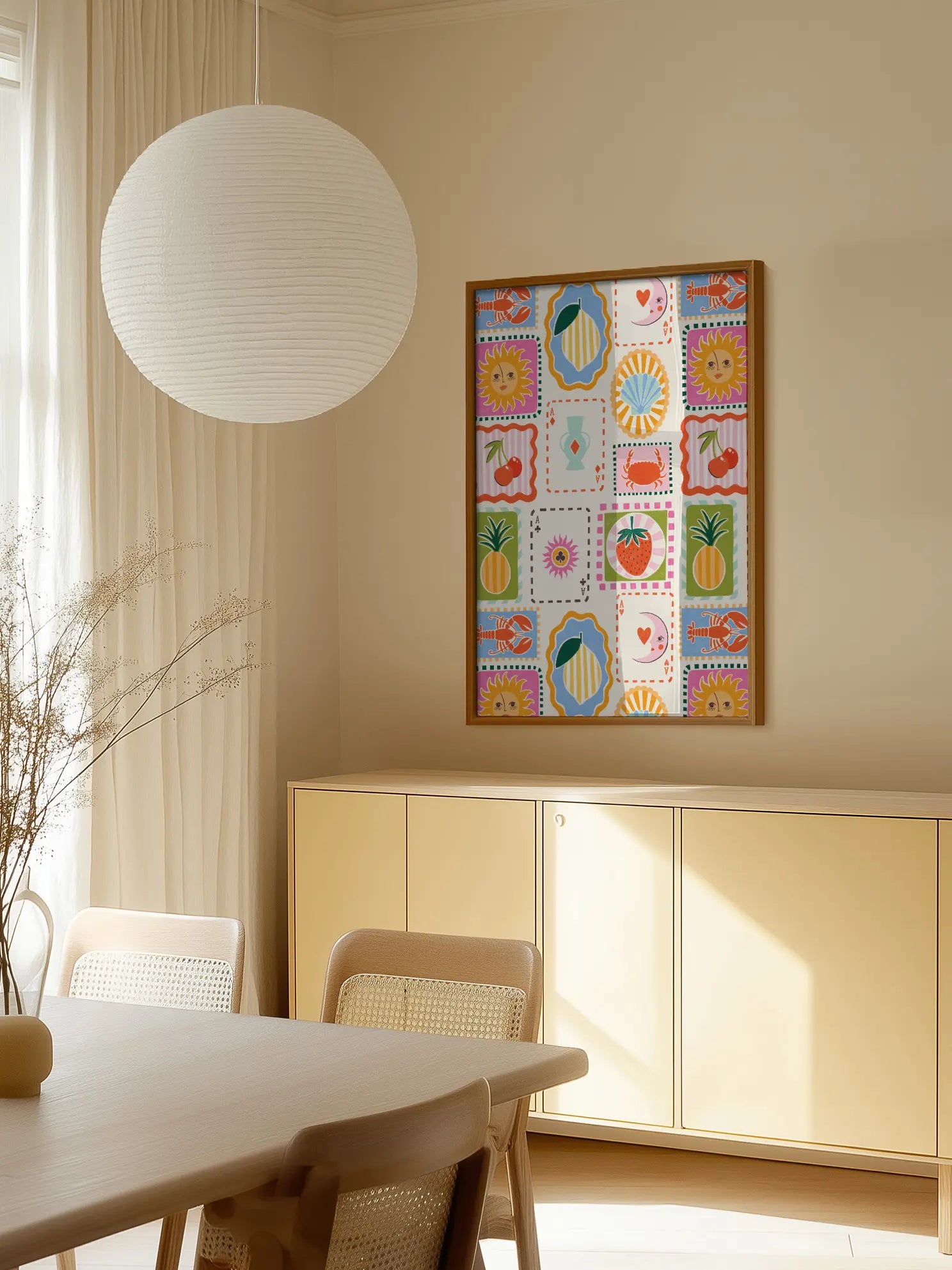 Playful Cards Poster