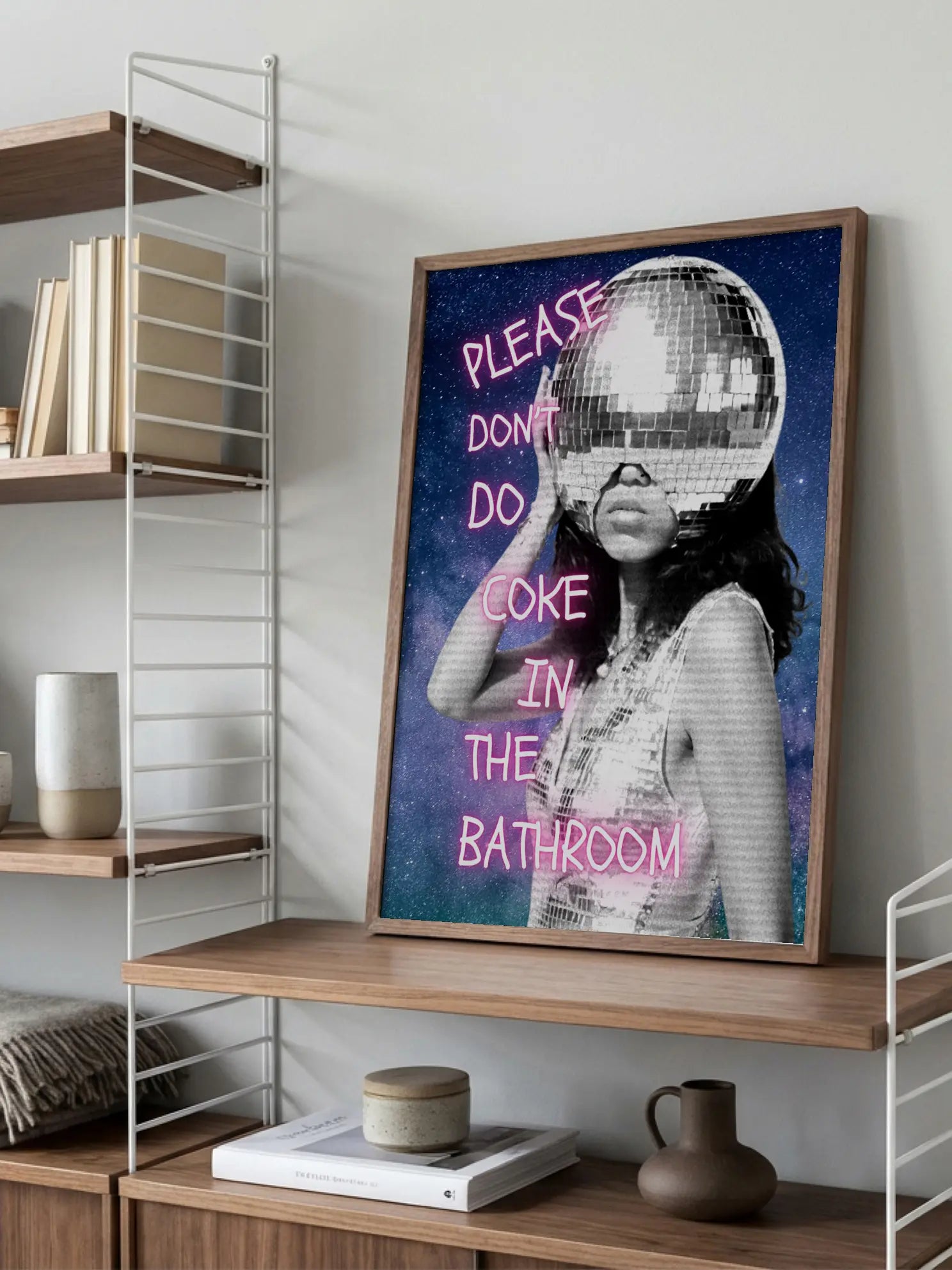 Please Don't do Coke in the Bathroom Poster