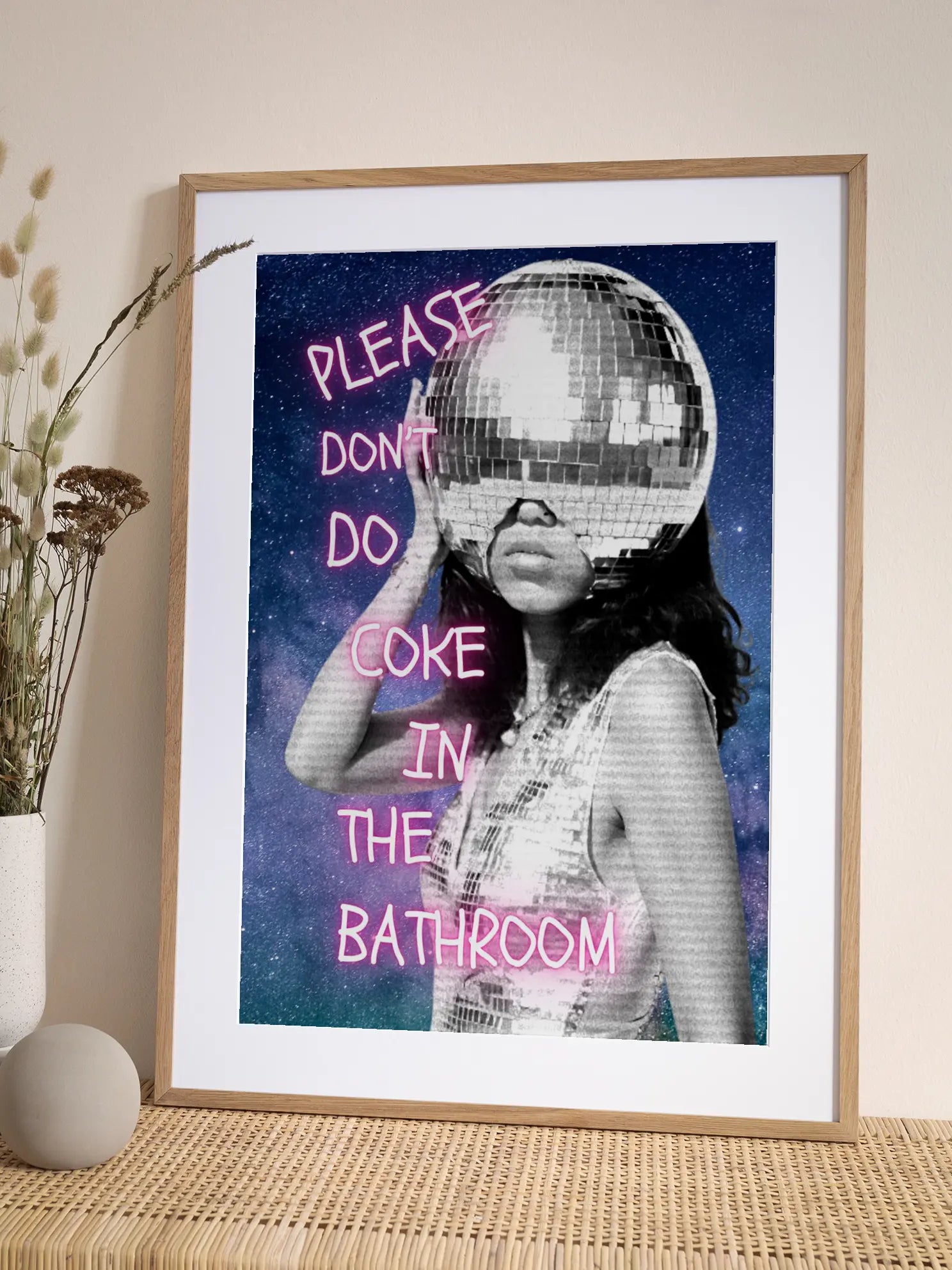 Please Don't do Coke in the Bathroom Poster
