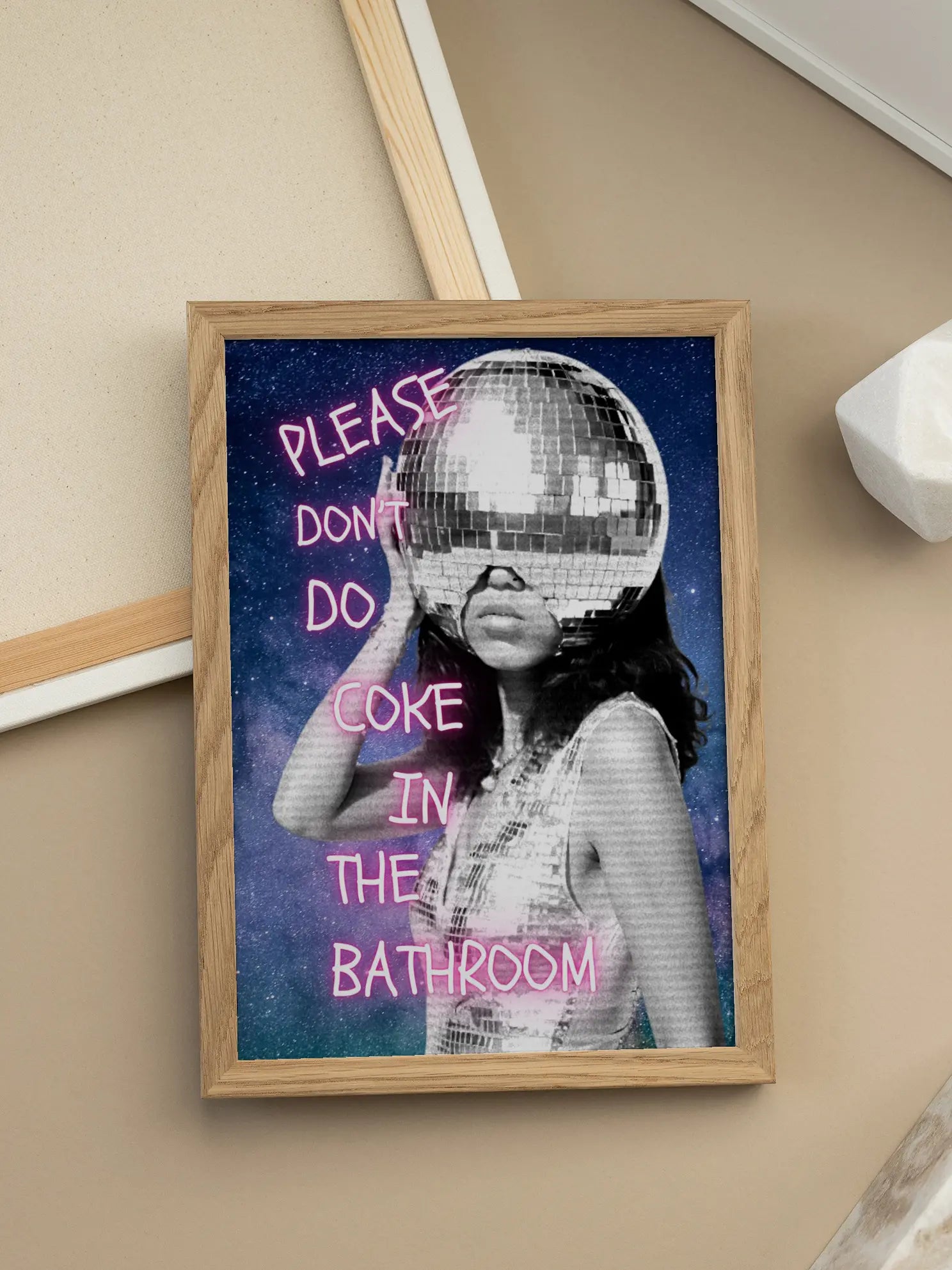 Please Don't do Coke in the Bathroom Poster