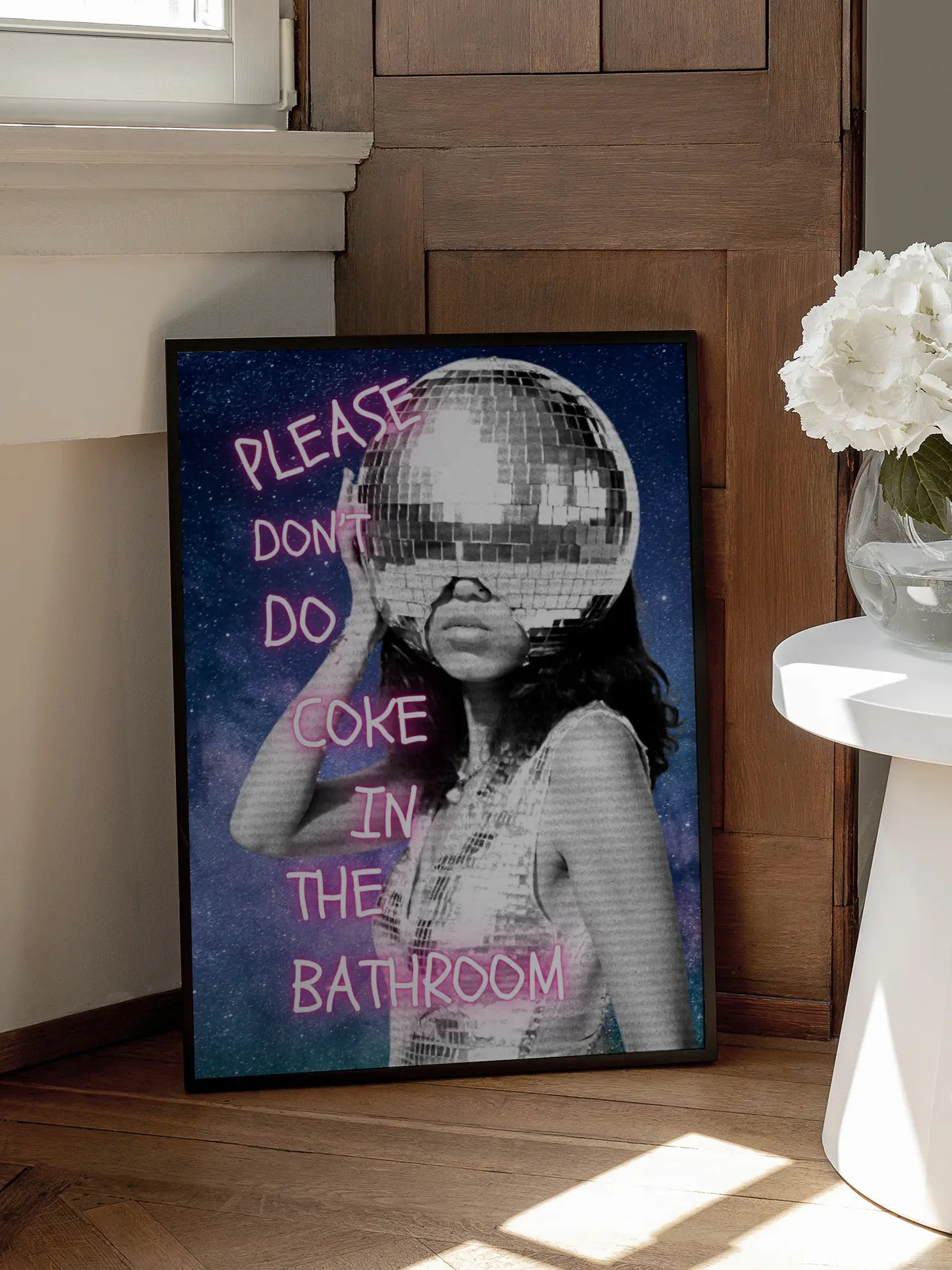 Please Don't do Coke in the Bathroom Poster