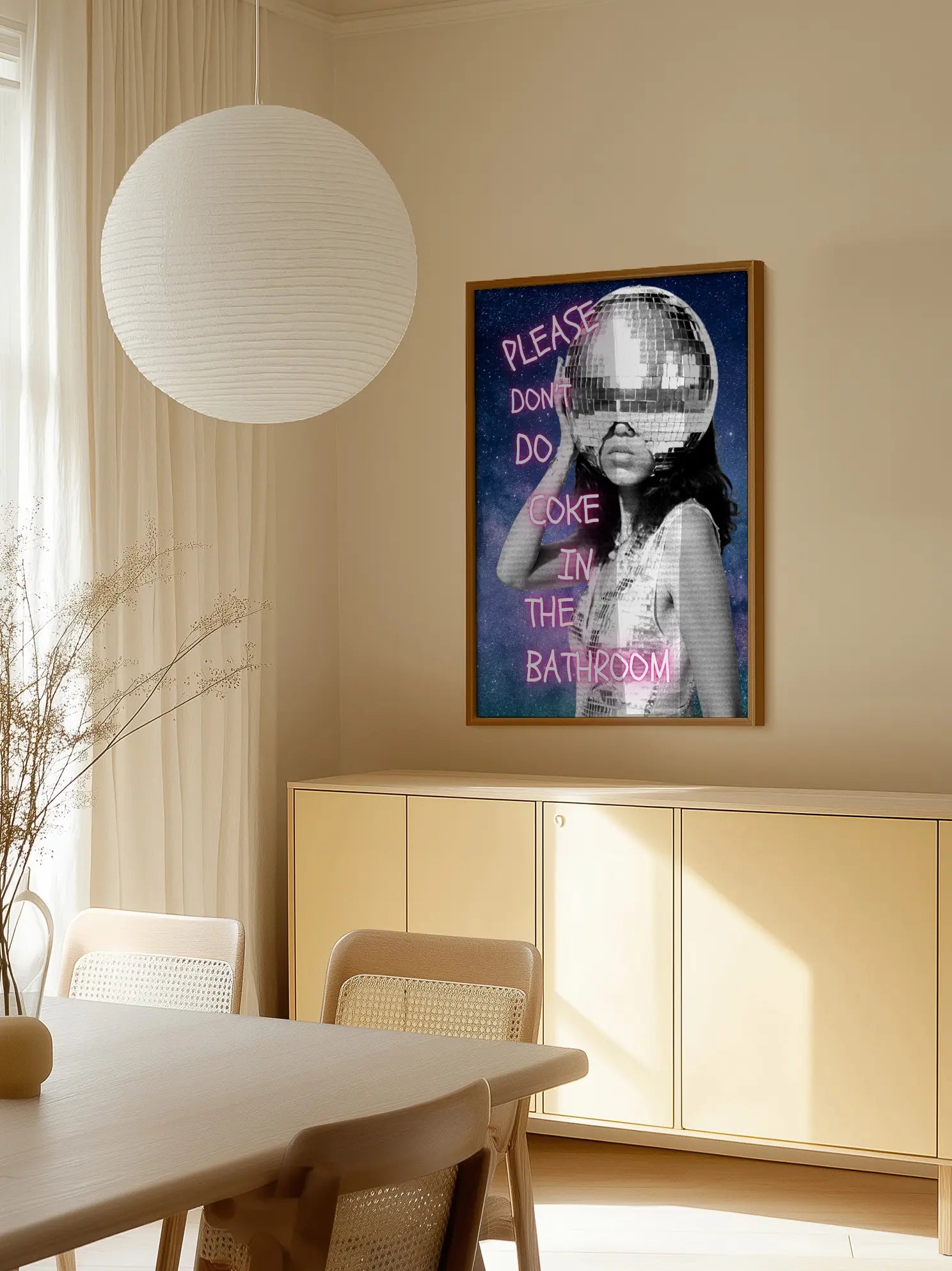 Please Don't do Coke in the Bathroom Poster