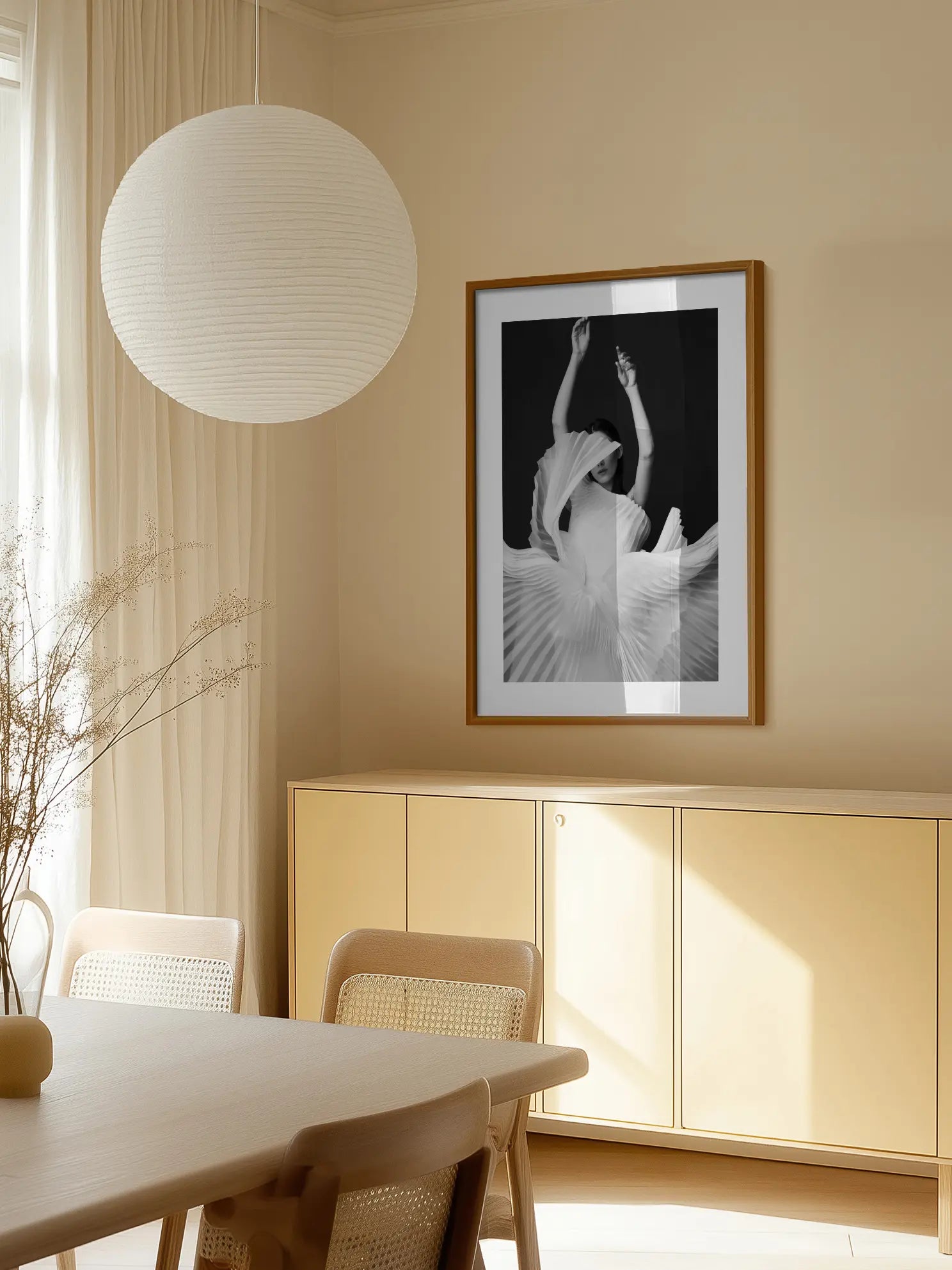 Pleated Dress Poster