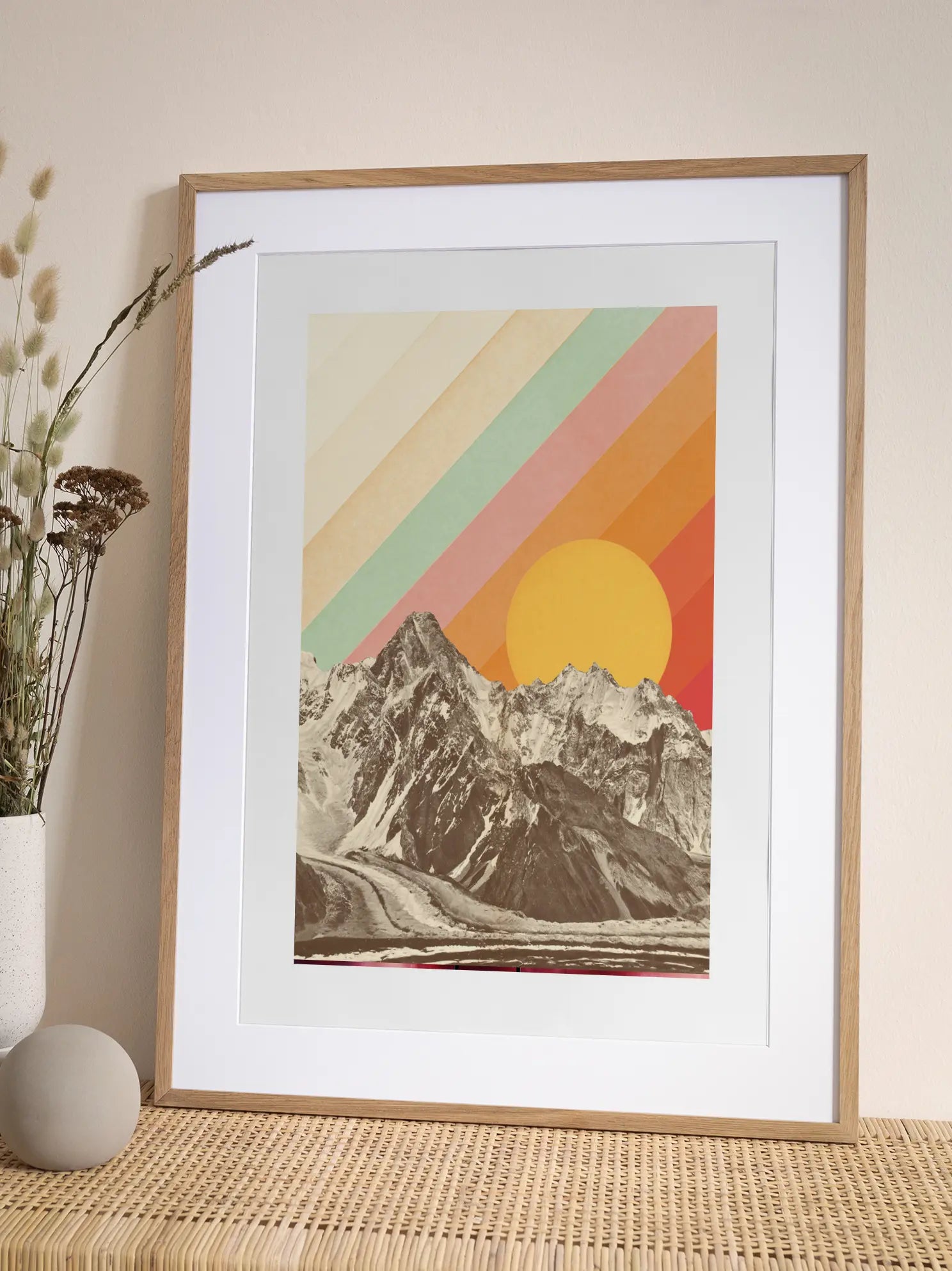 Polaroid Mountains Poster