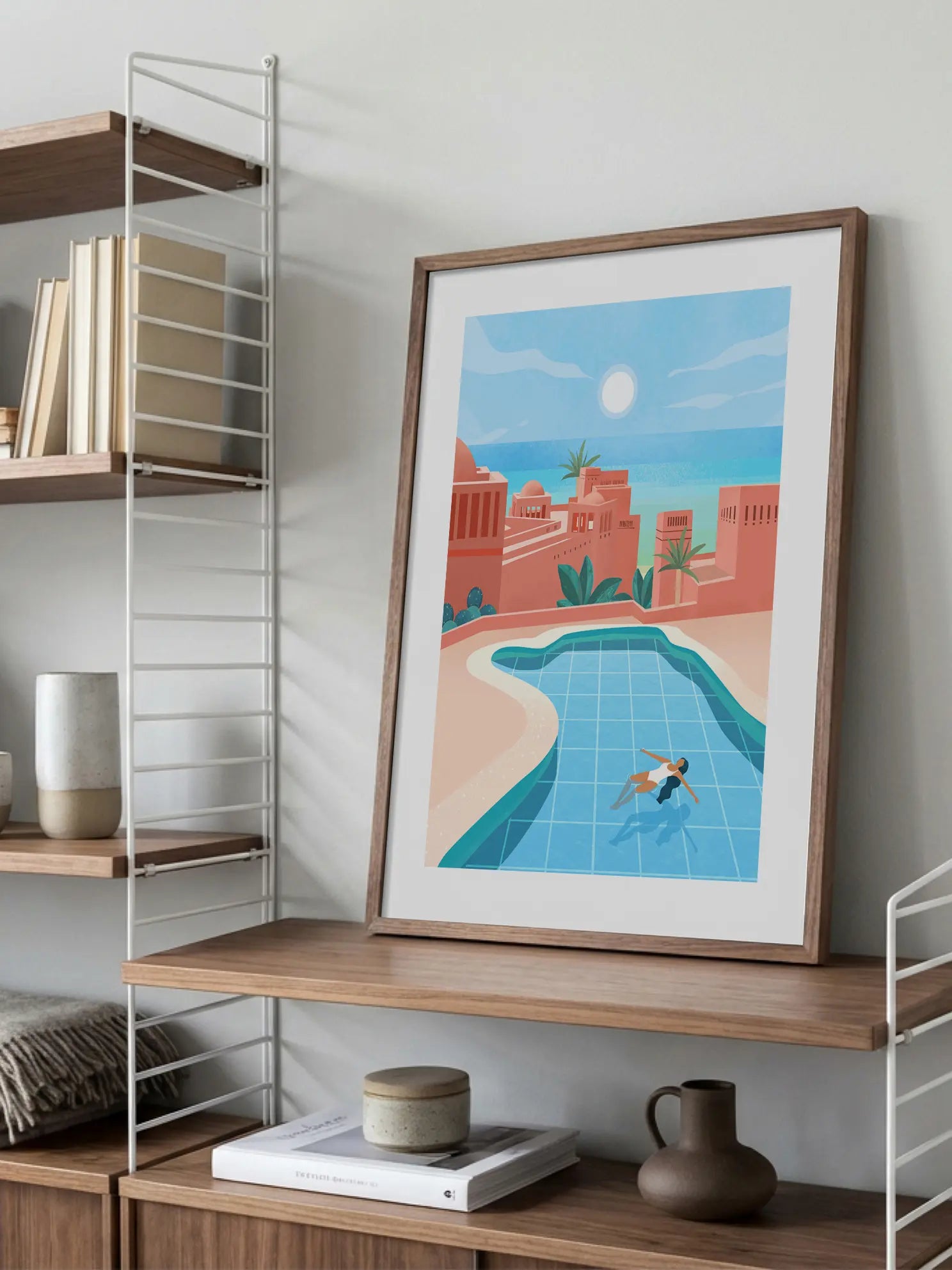 Pool View Poster