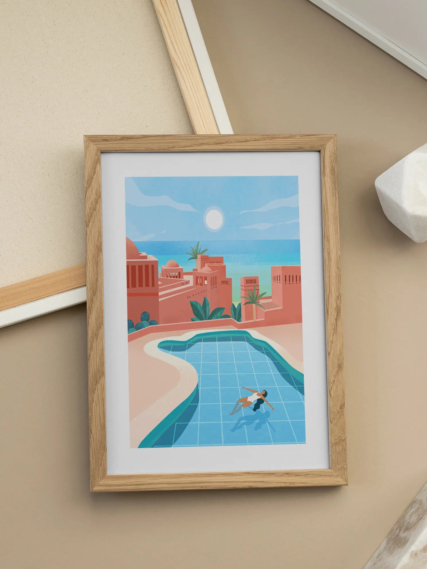 Pool View Poster