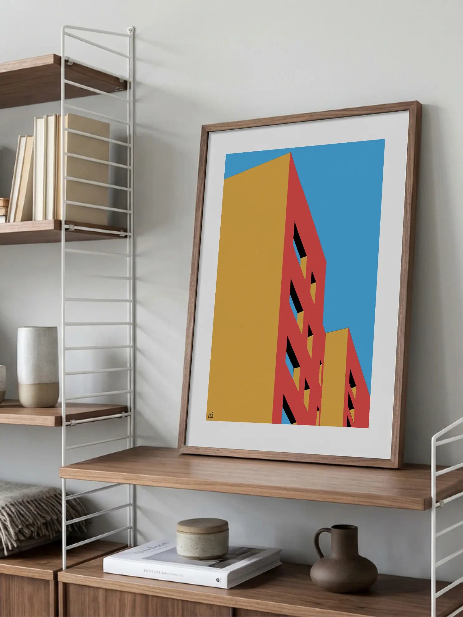 Pop Art Building Poster