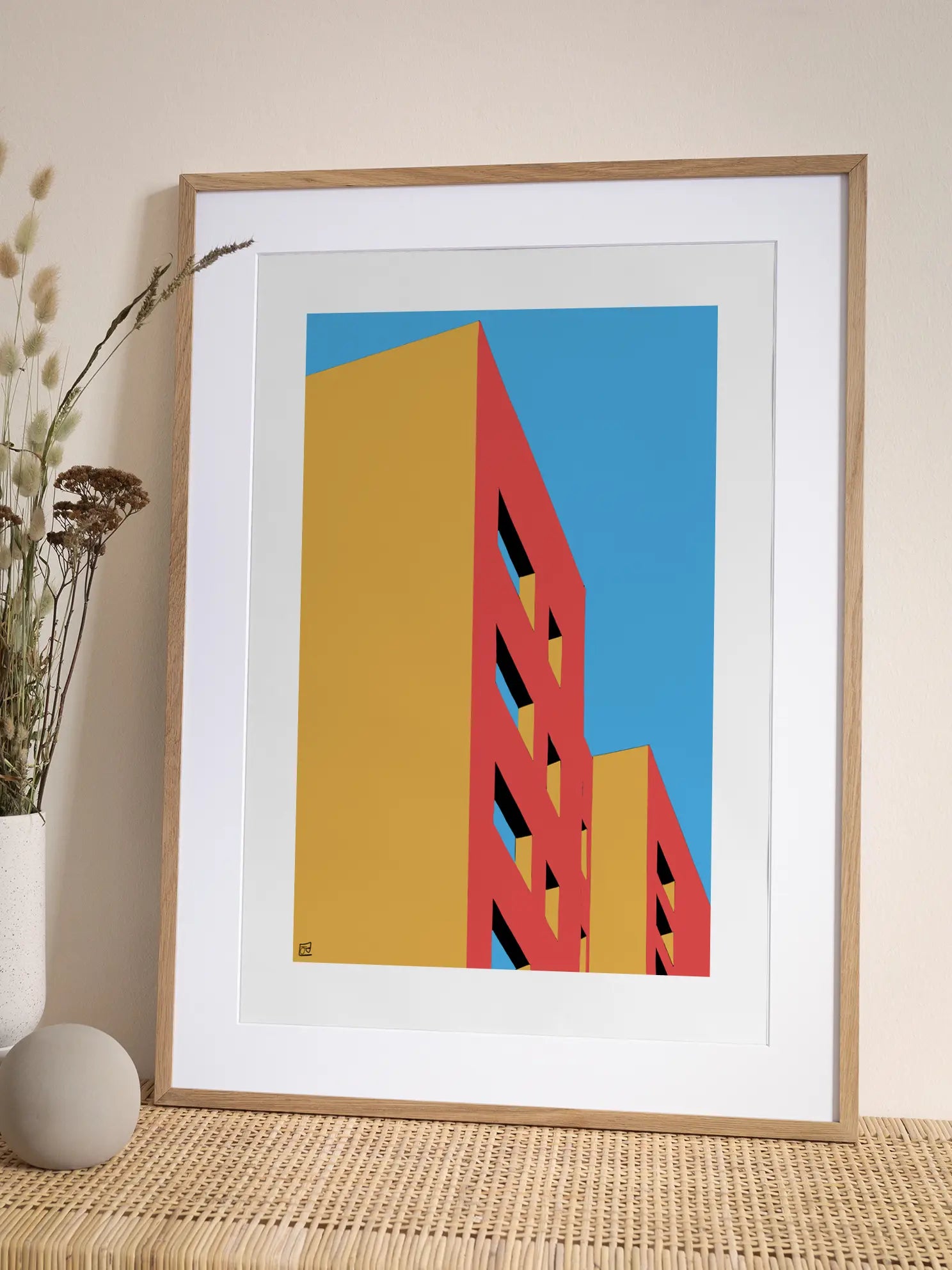 Pop Art Building Poster