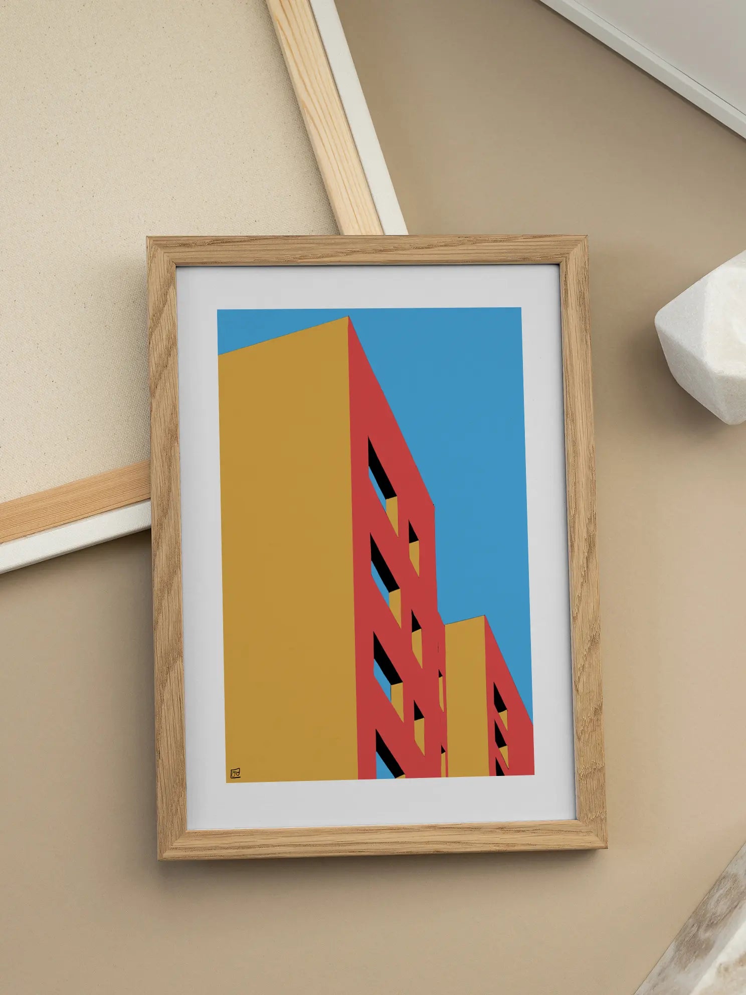 Pop Art Building Poster