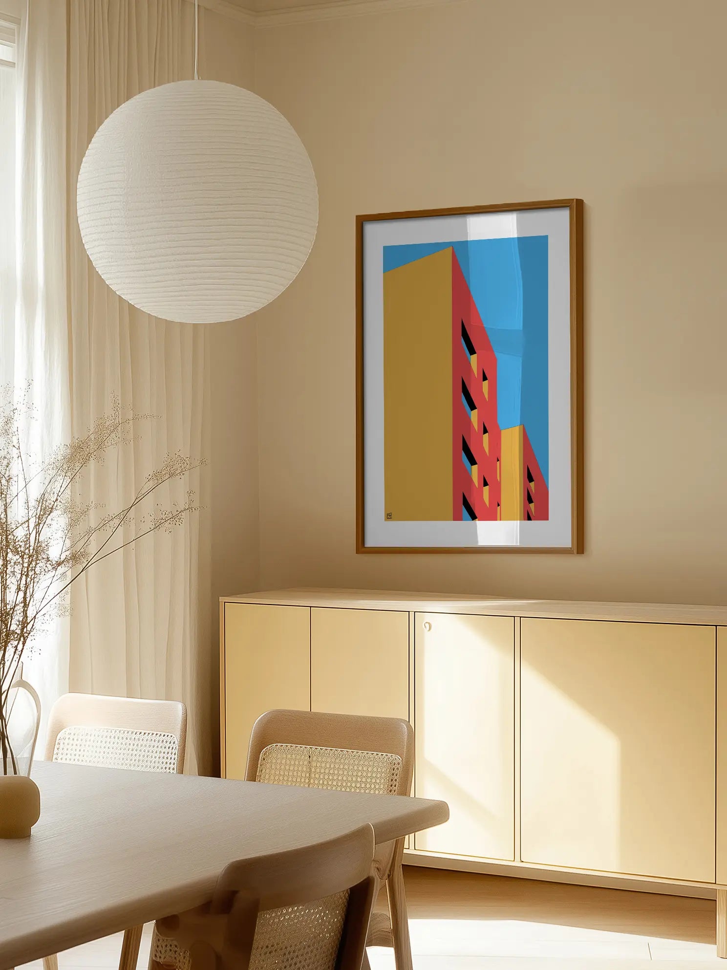 Pop Art Building Poster