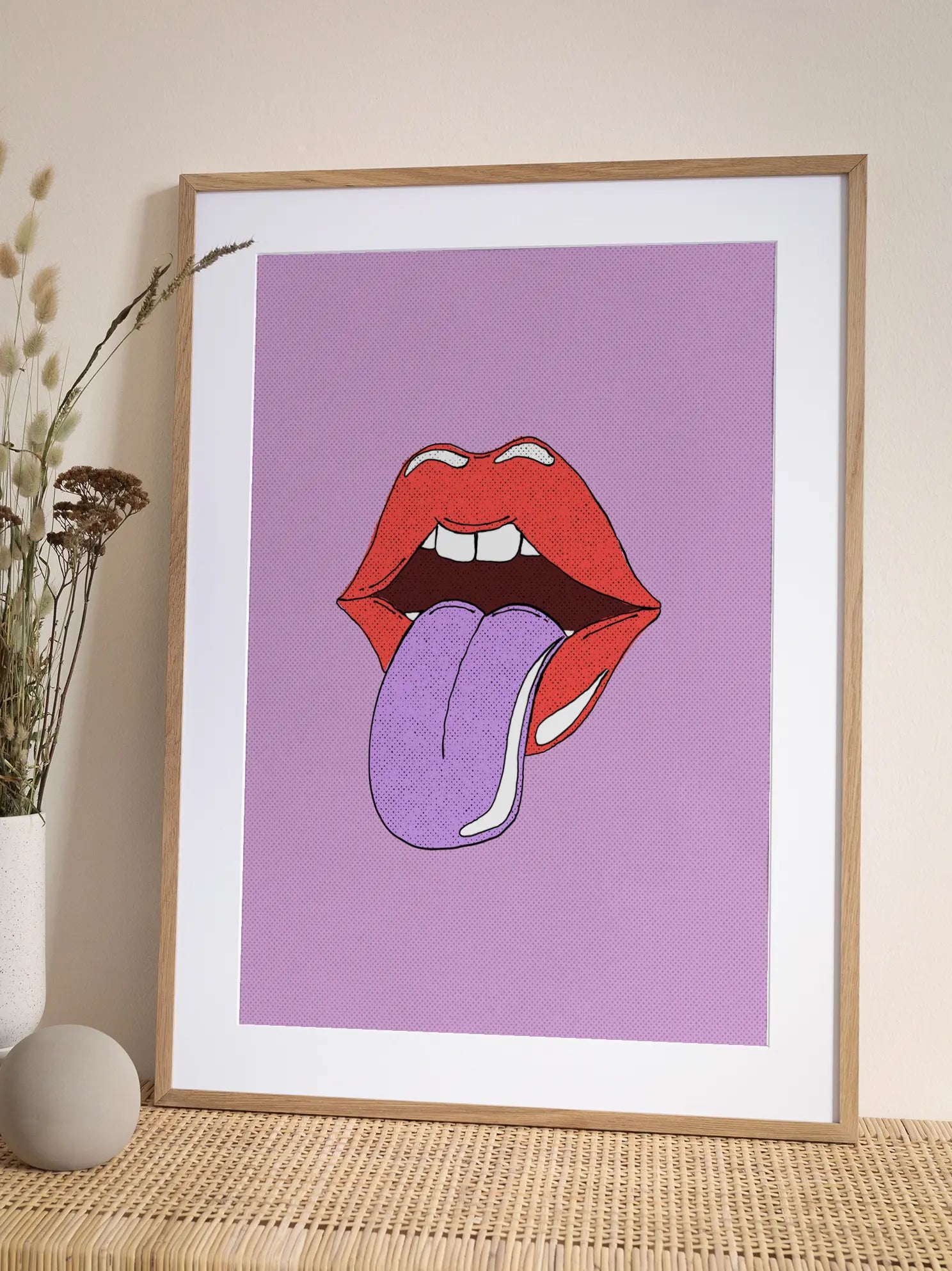 Pop Art Lips No1 Poster