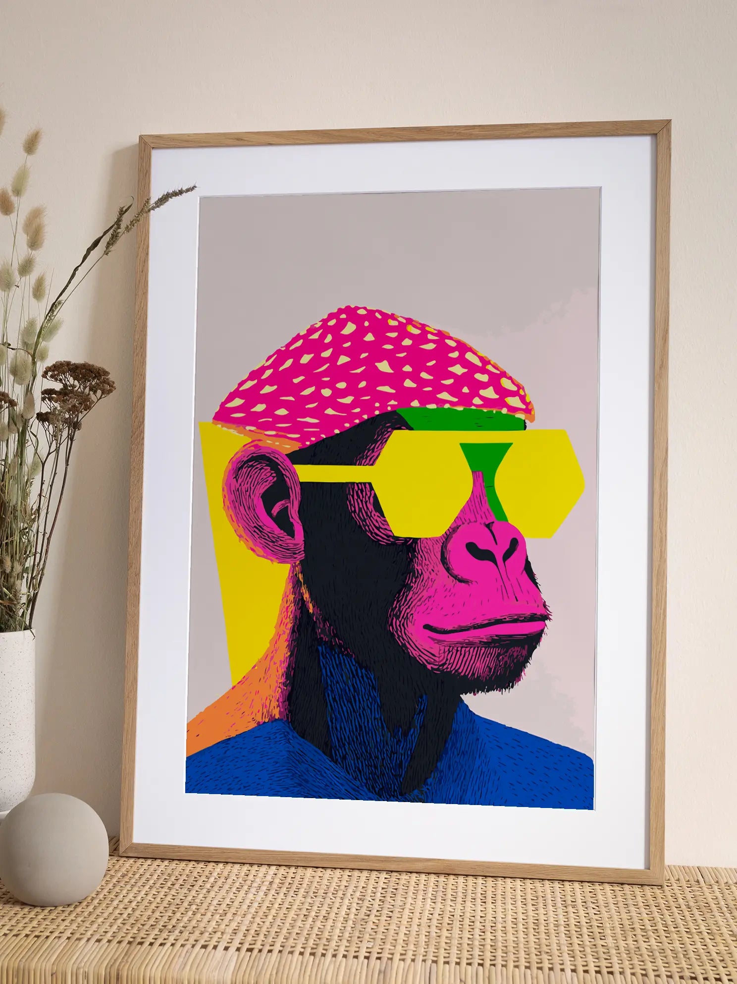 Pop Art Monkey Poster