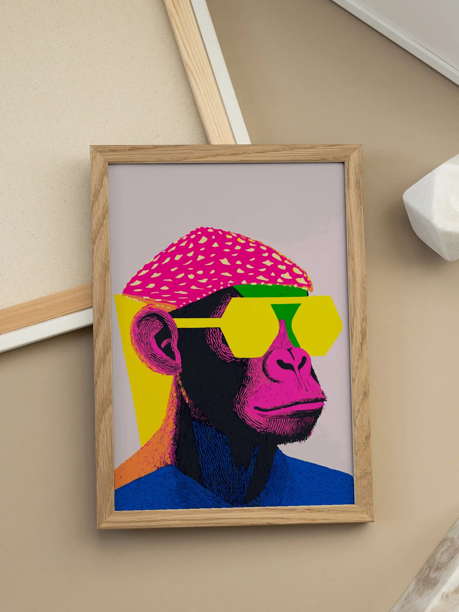 Pop Art Monkey Poster