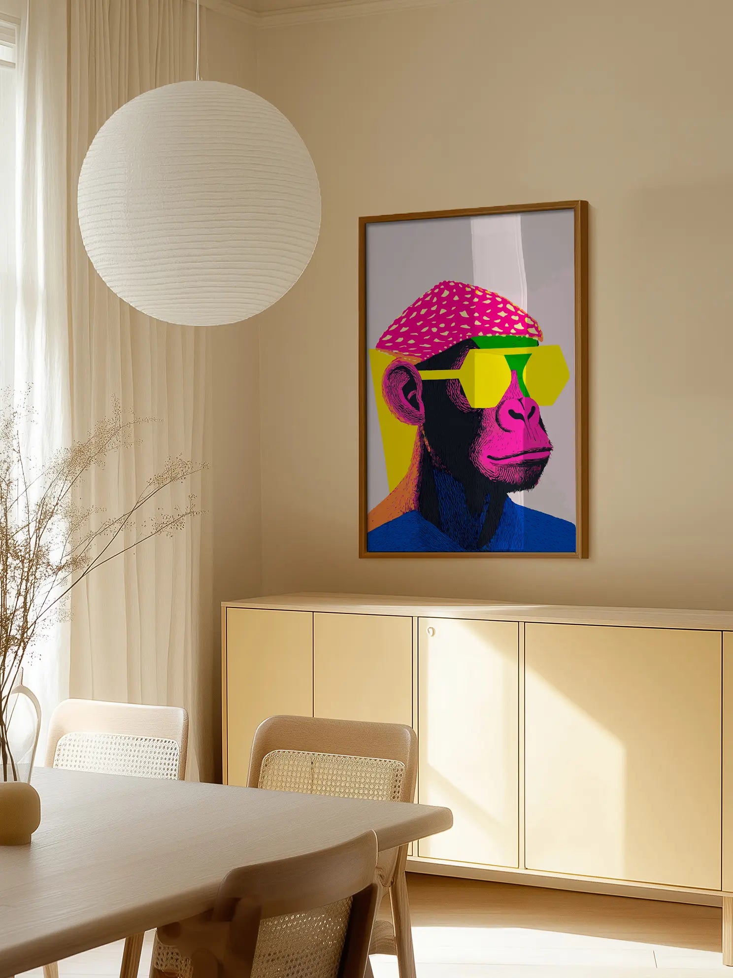 Pop Art Monkey Poster