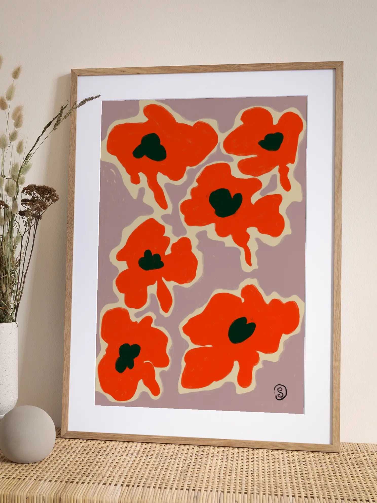 Poppies in Love Poster