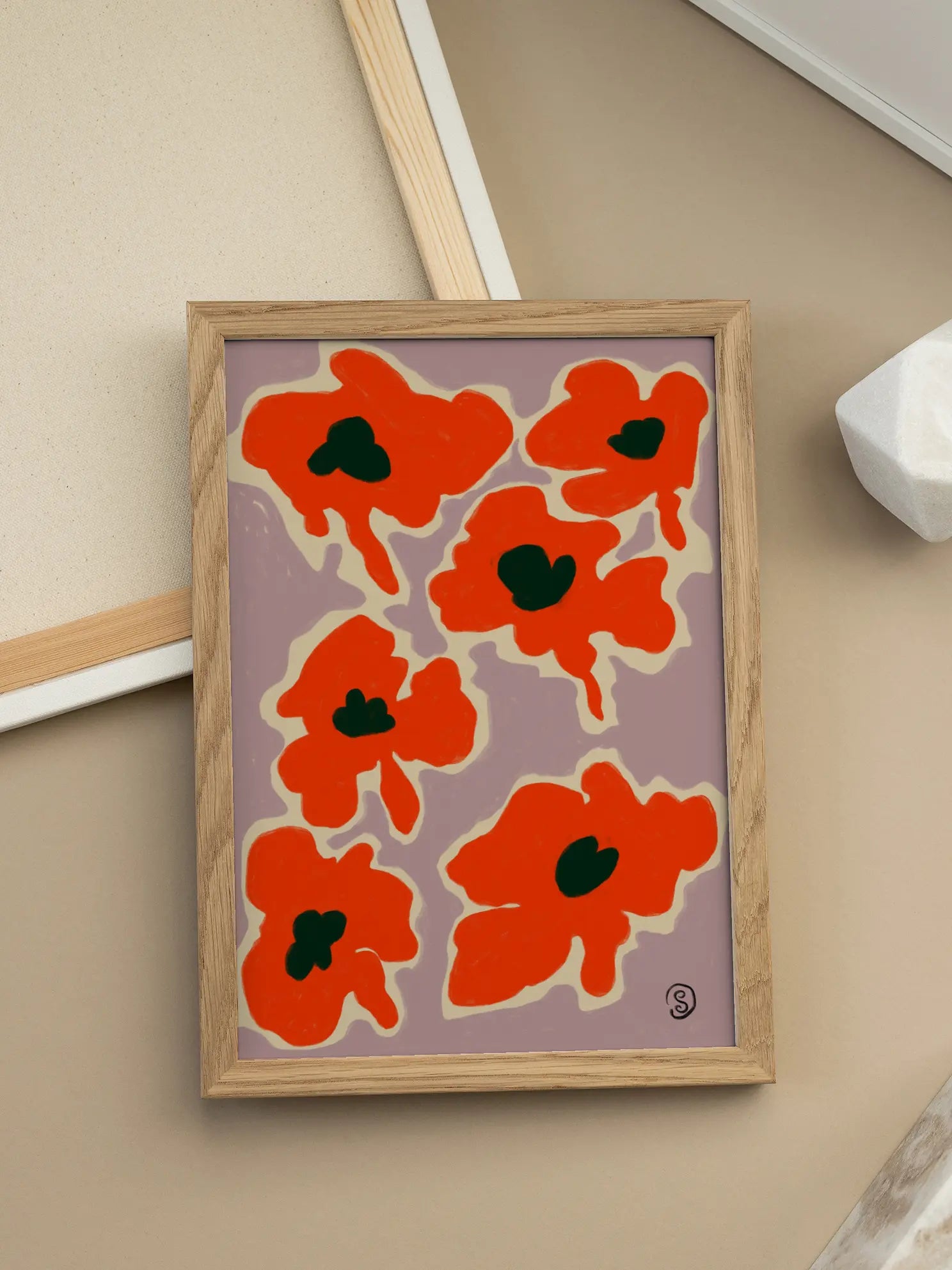 Poppies in Love Poster