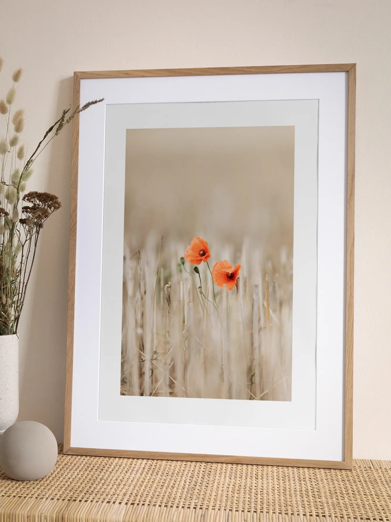 Poppies on Field Poster