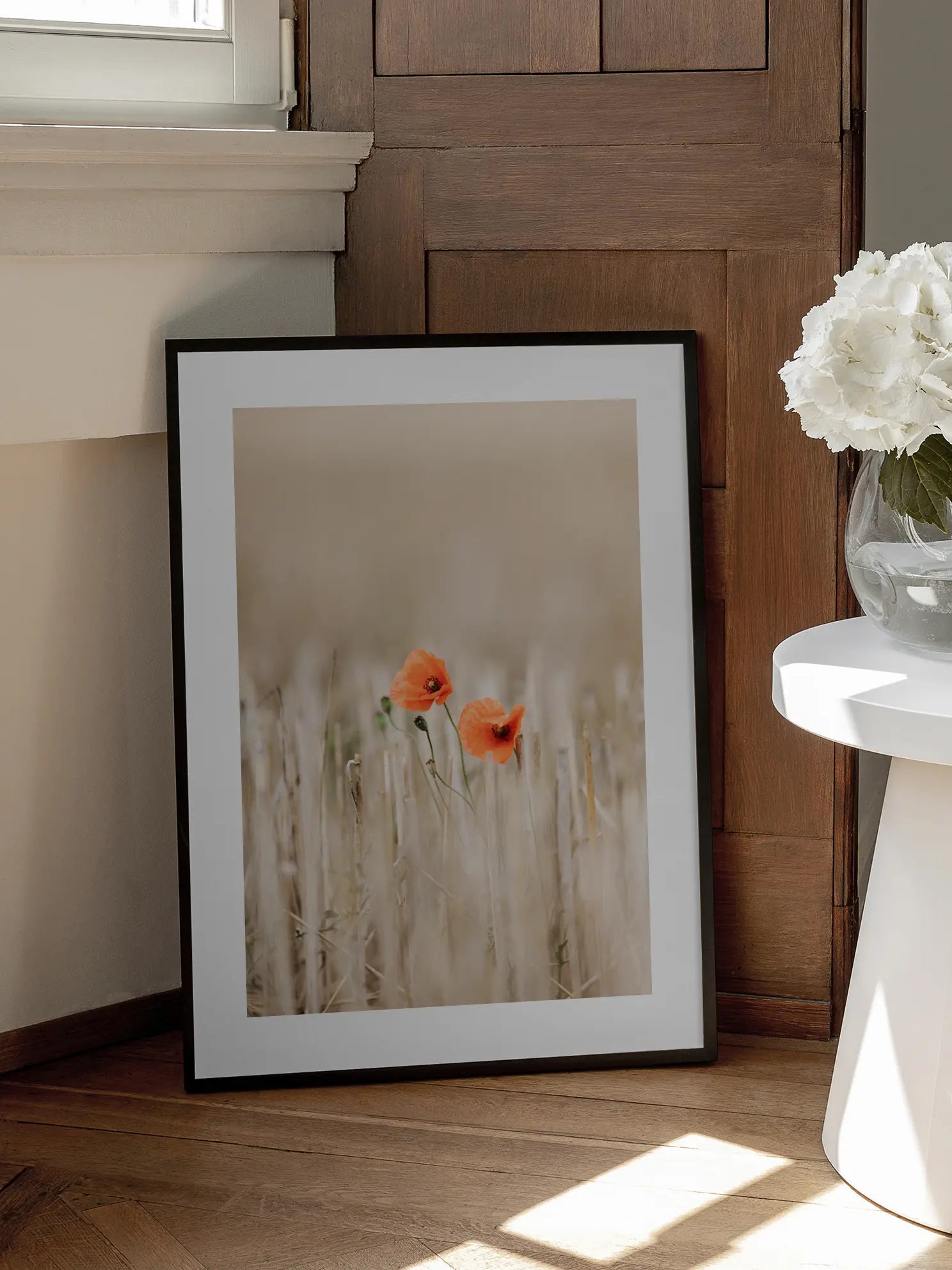 Poppies on Field Poster