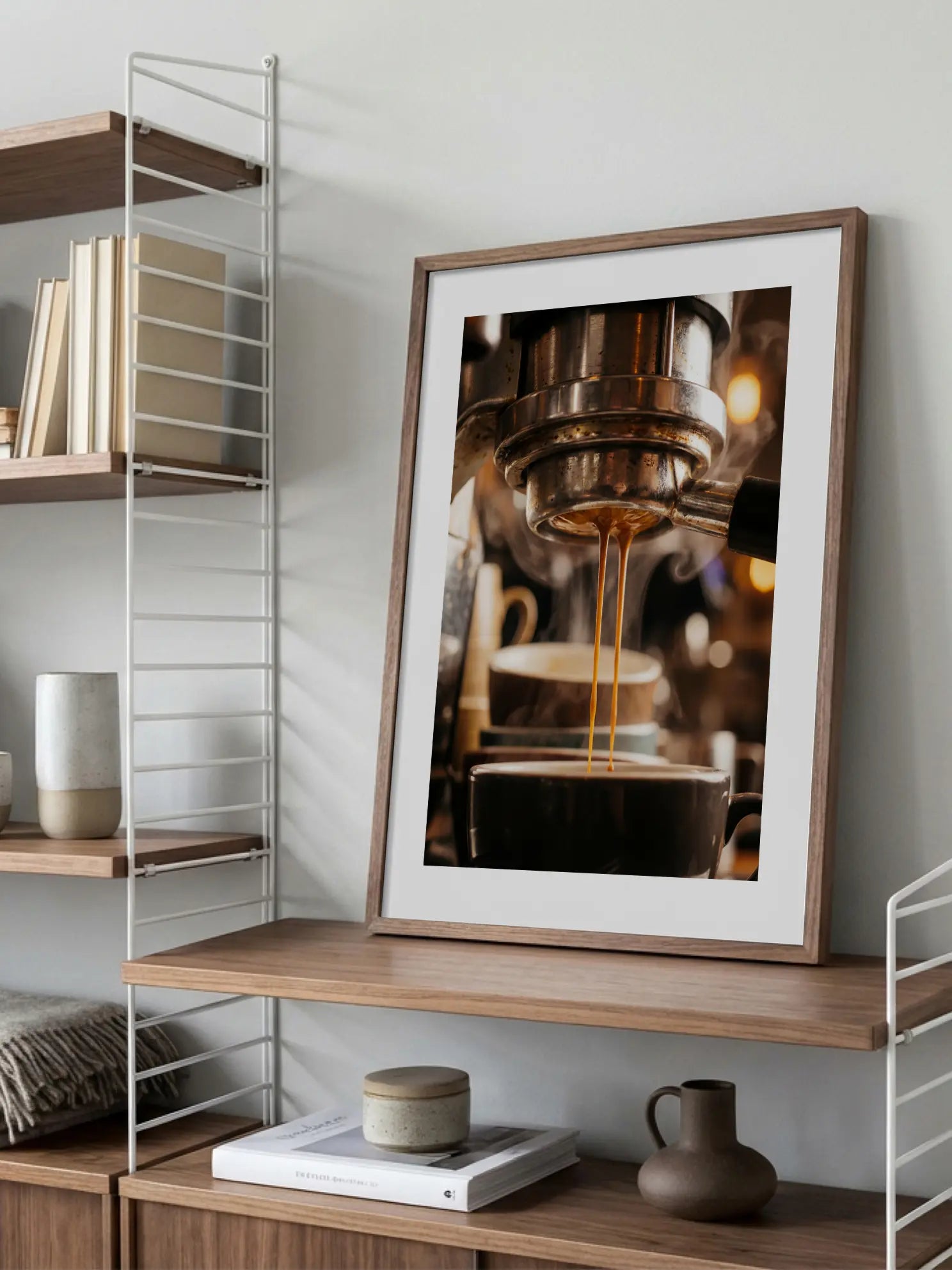 Portafilter Espresso Brewing Poster
