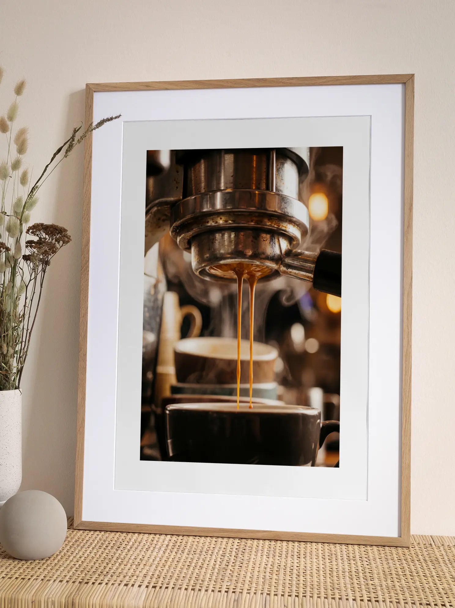 Portafilter Espresso Brewing Poster