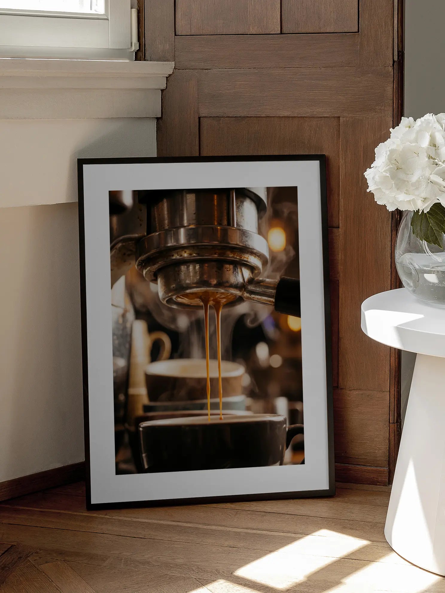 Portafilter Espresso Brewing Poster