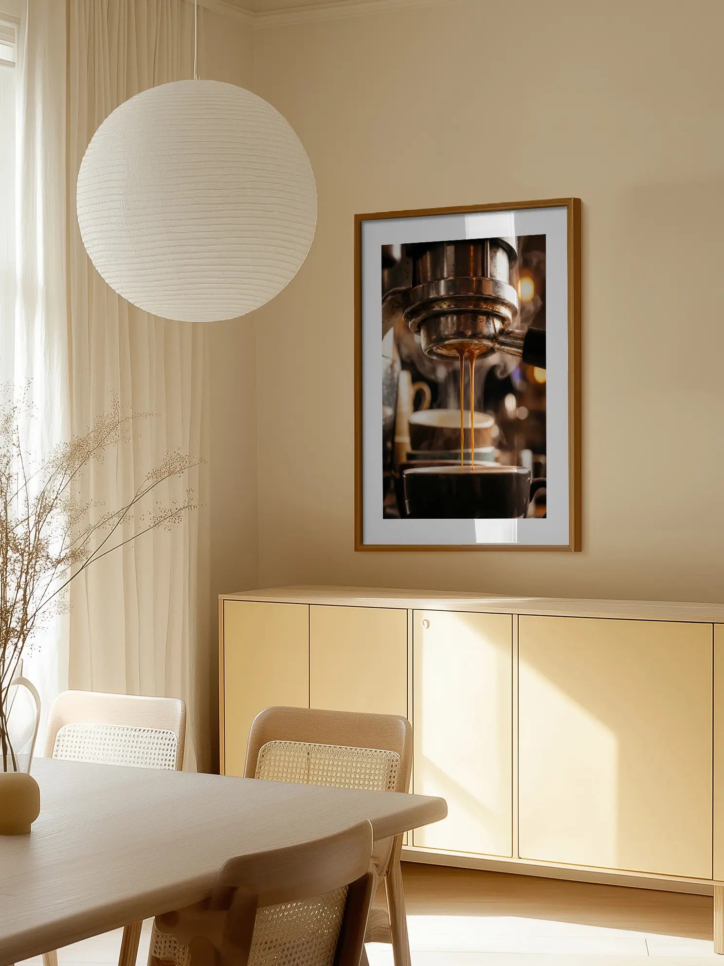 Portafilter Espresso Brewing Poster